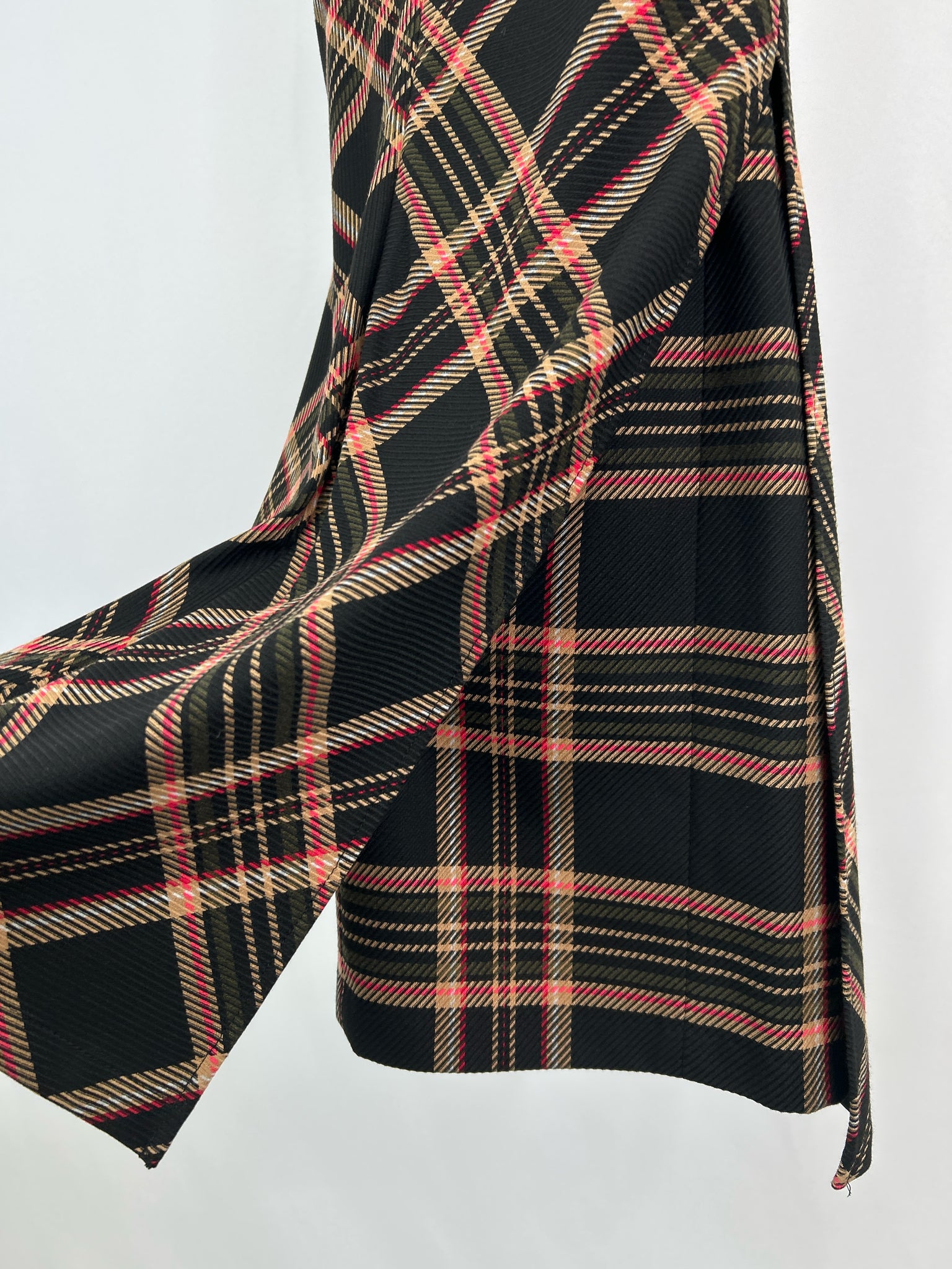 TRINA TURK Size 0 Black Plaid Women Dress