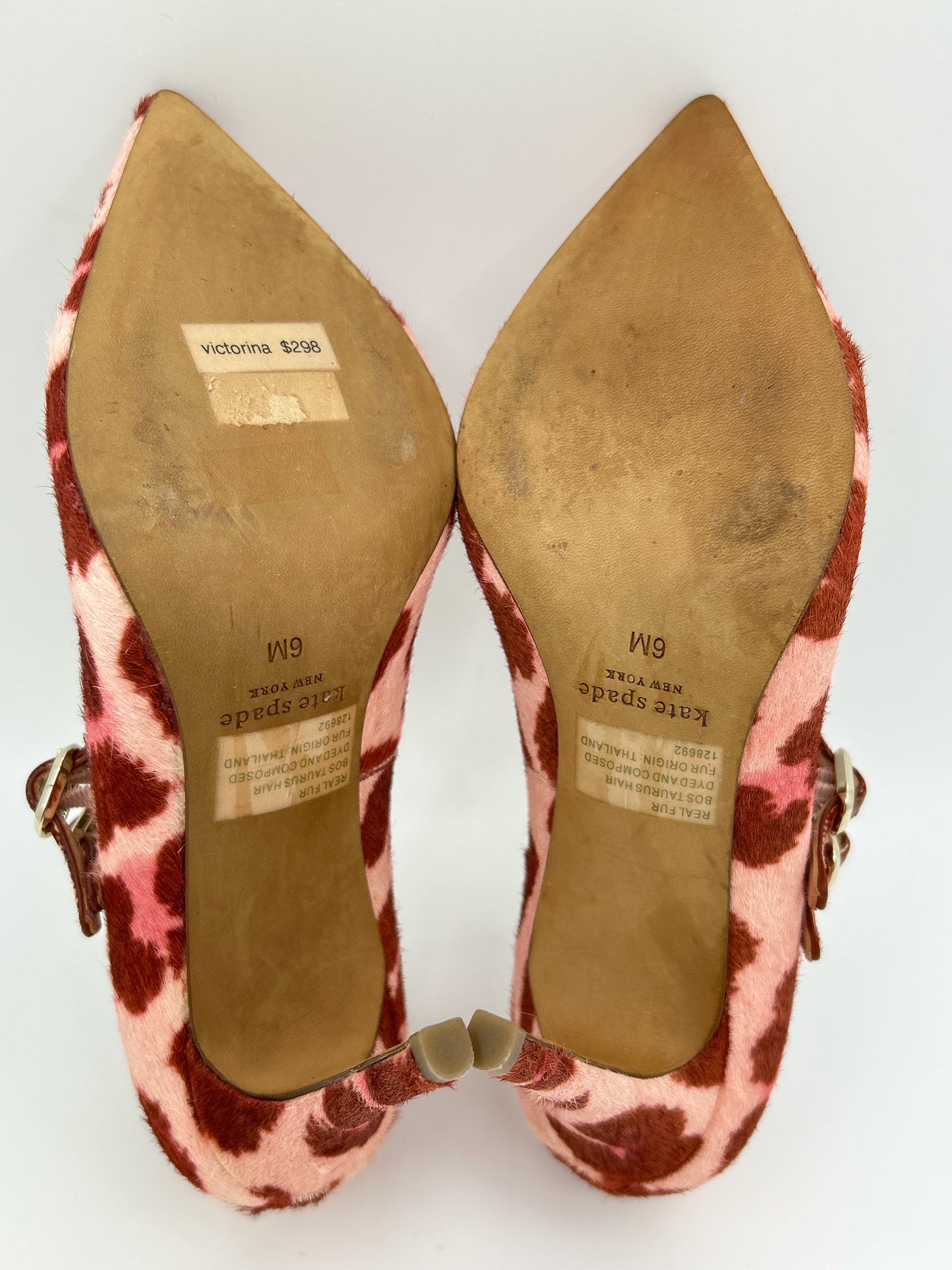 KATE SPADE Size 6M Pink Print Women Pumps