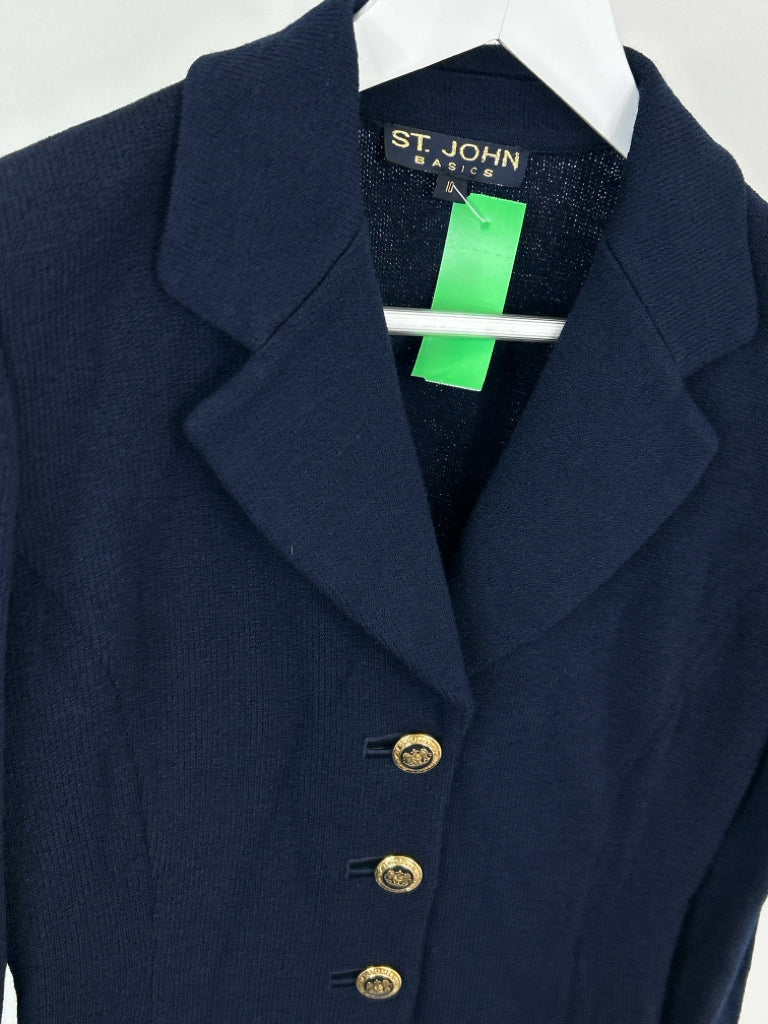 ST. JOHN Women Size 10 Navy Jacket