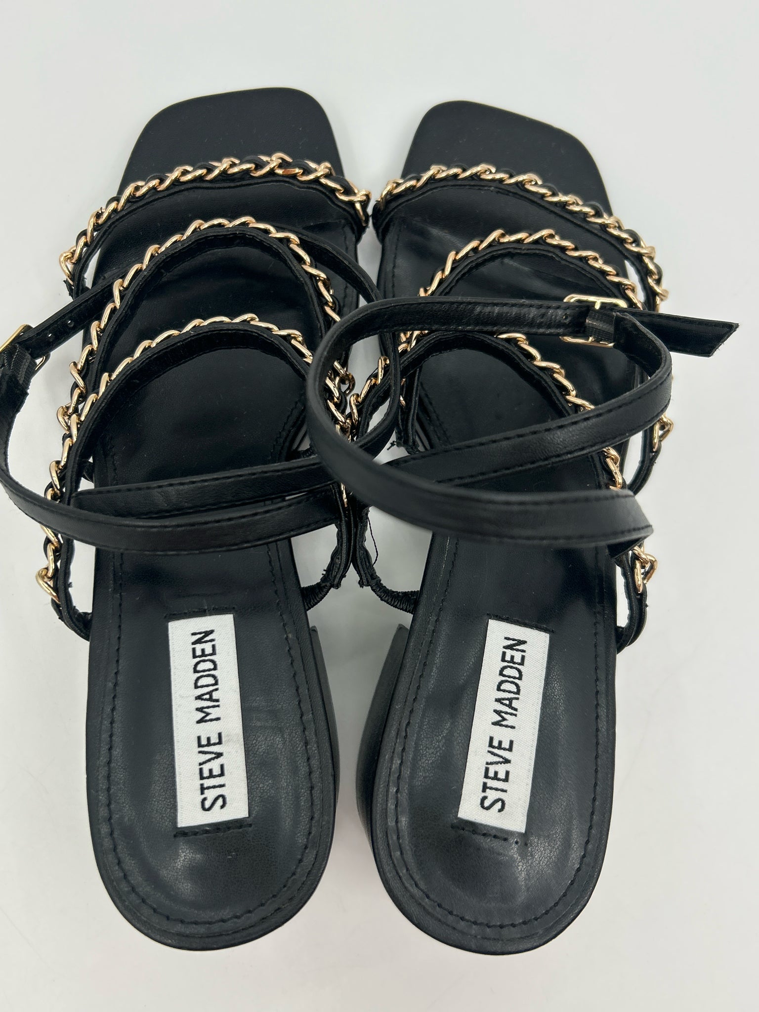 STEVE MADDEN Size 10M Black Women Sandal