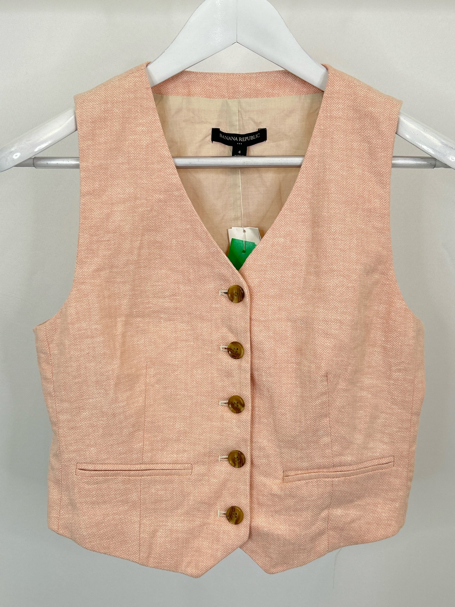 BANANA REPUBLIC Size 4 Pink Women Vest