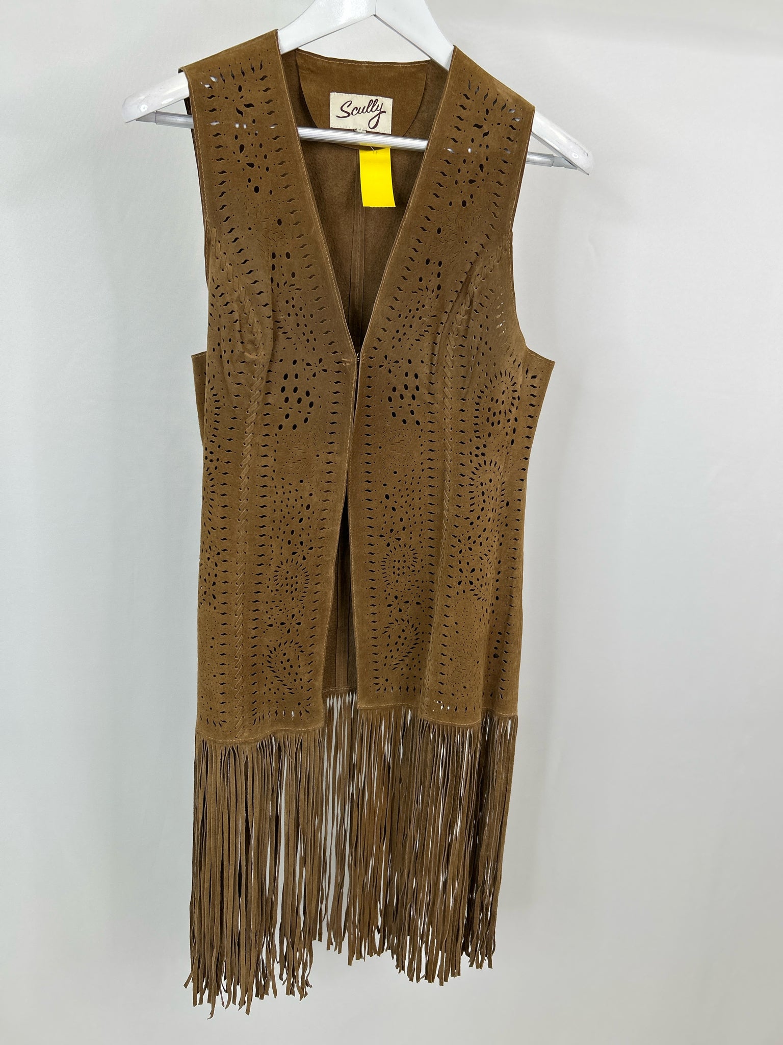 SCULLY Size M Brown Women Vest