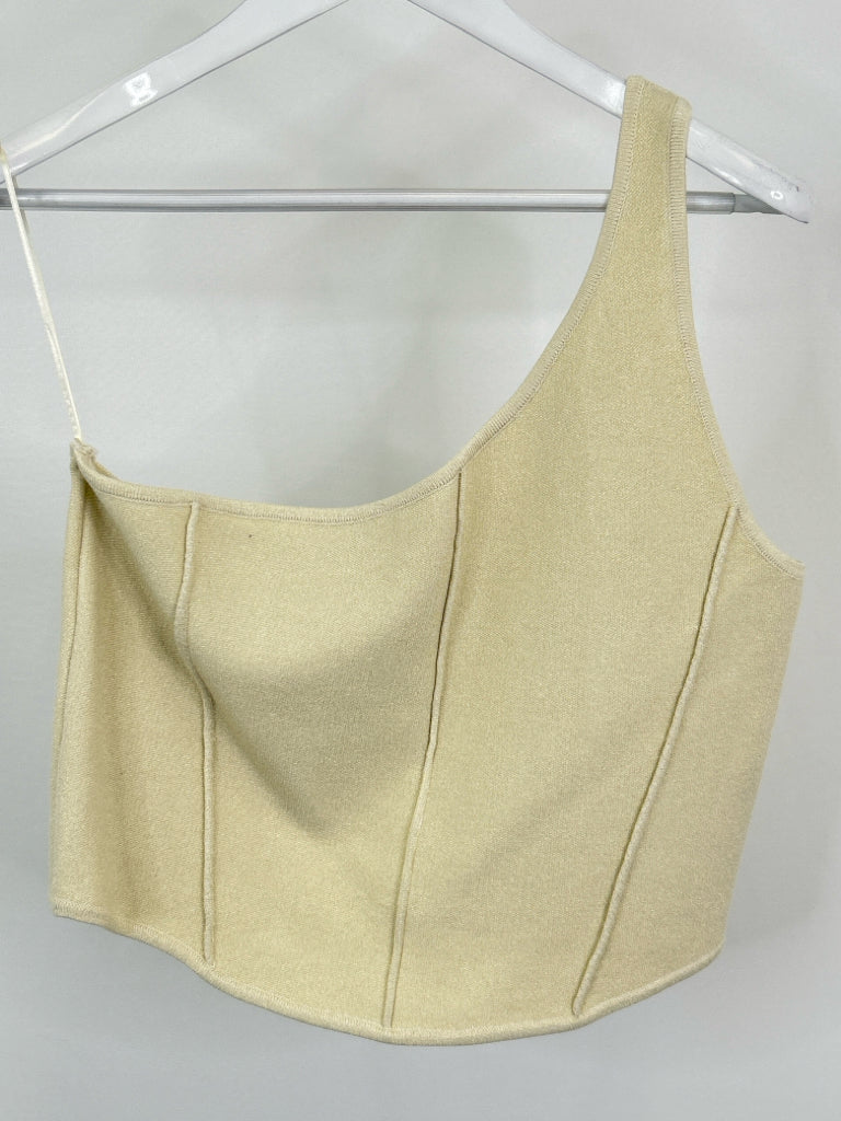 ANTHROPOLOGIE Size L Cream Women's Tank Top