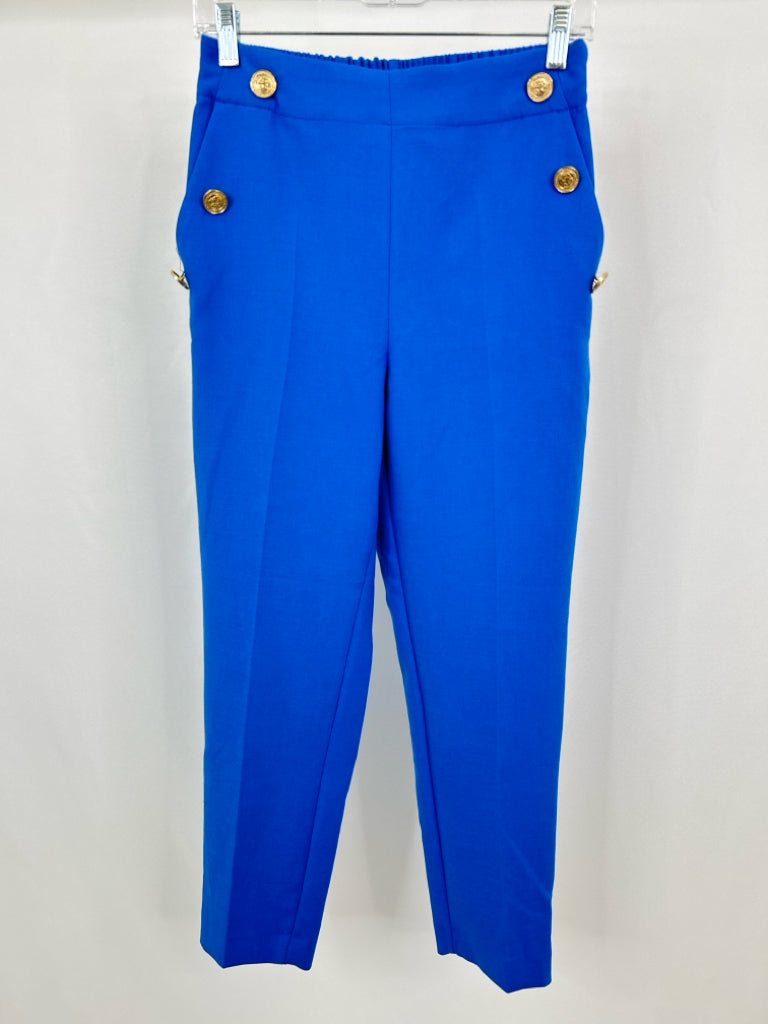 ZARA Women Size S Blue Pants