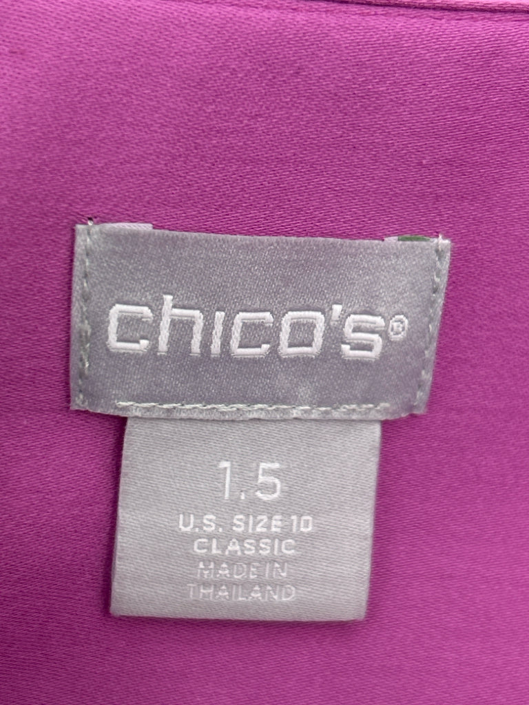 CHICO'S NWT Size 10 Orchid Women's Shirt