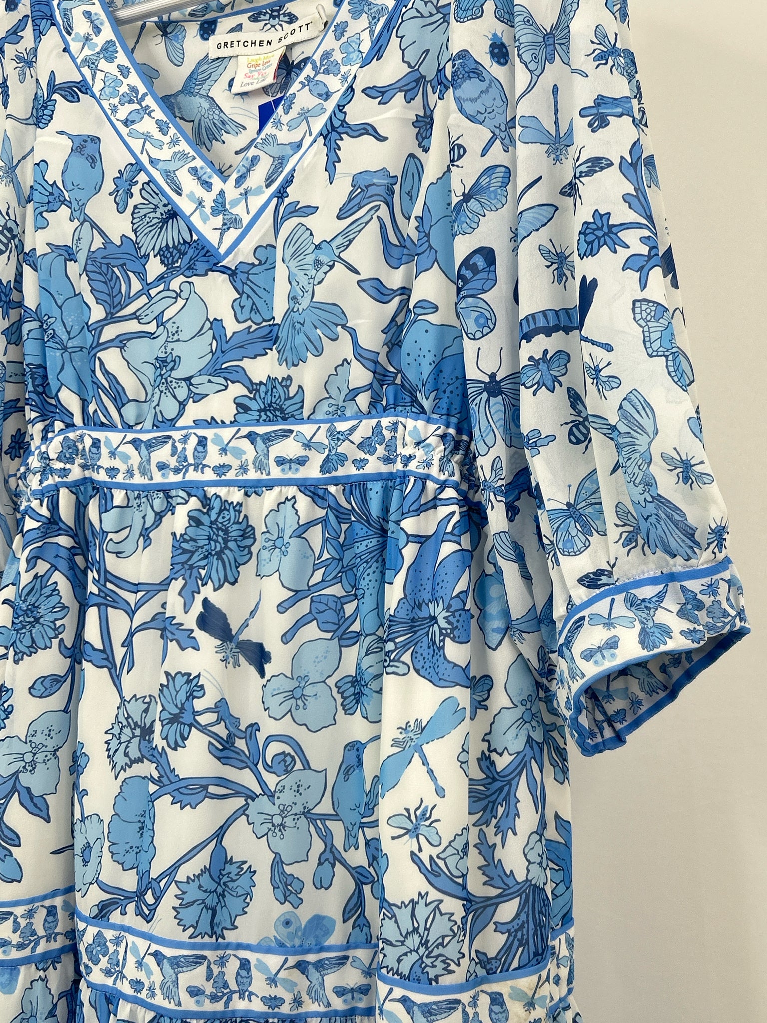 GRETCHEN SCOTT Size M BLUE & WHITE Women Dress