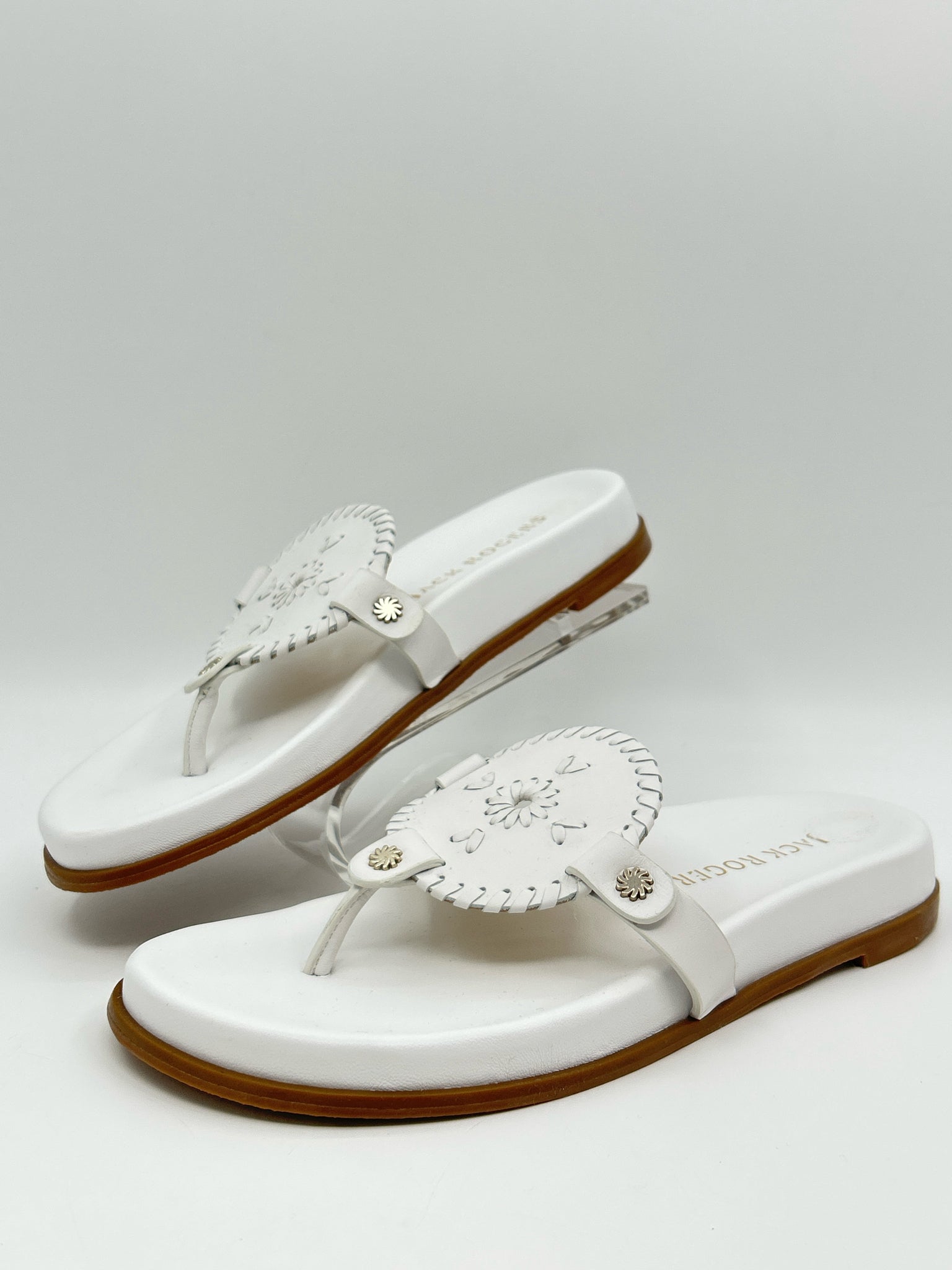JACK ROGERS Size 8.5M White Women Sandal