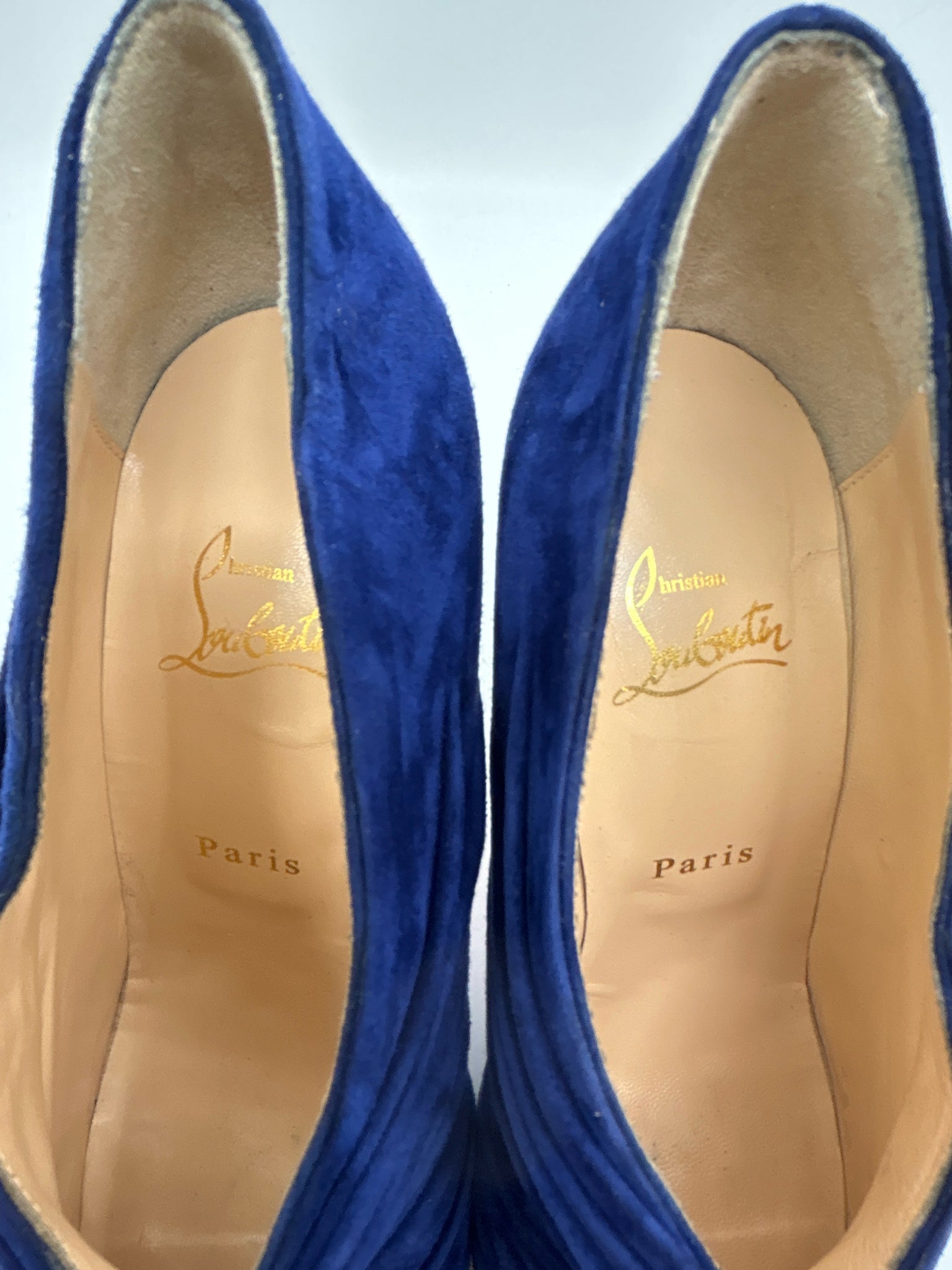 CHRISTIAN LOUBOUTIN Size 38.5 Royal Blue Women Pumps