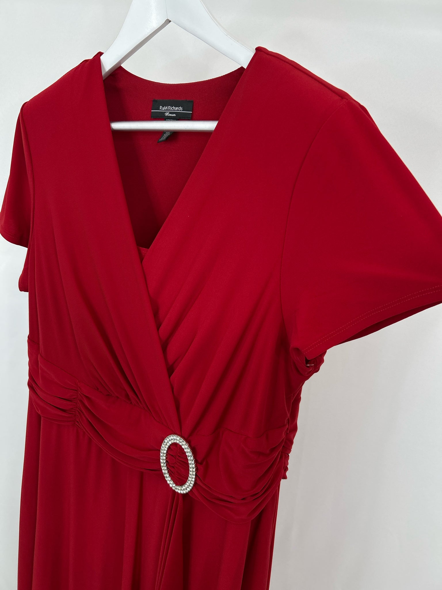 R & M RICHARDS Size 18W Red Women's Dress NWT