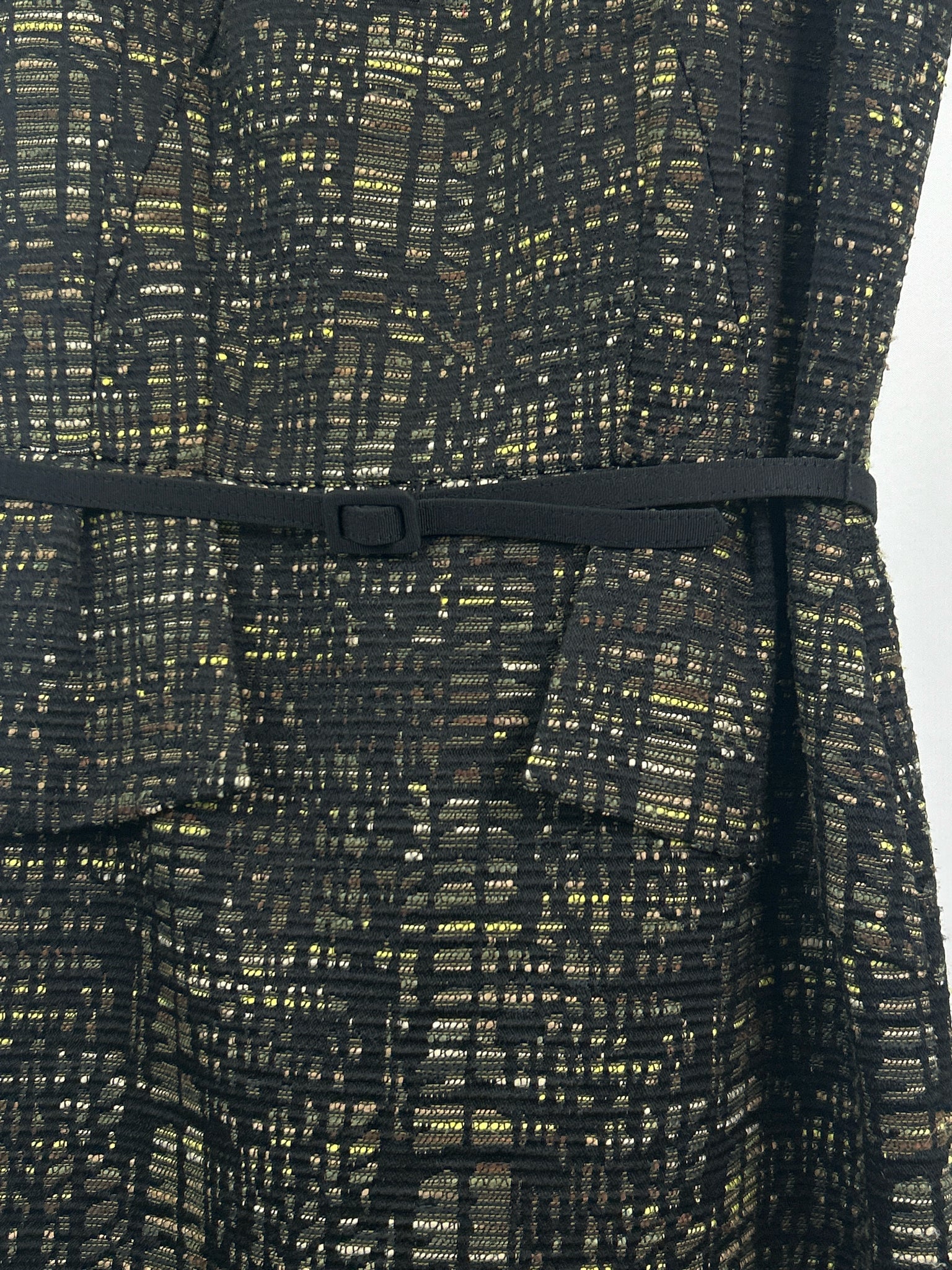 DAVID MEISTER Size 12 Black and yellow Women Dress