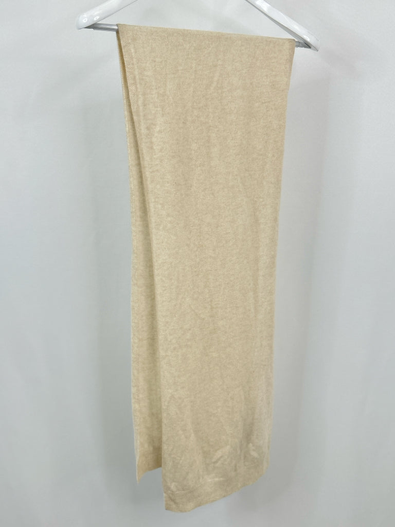 TAHARI Beige Cashmere Scarf NWOT