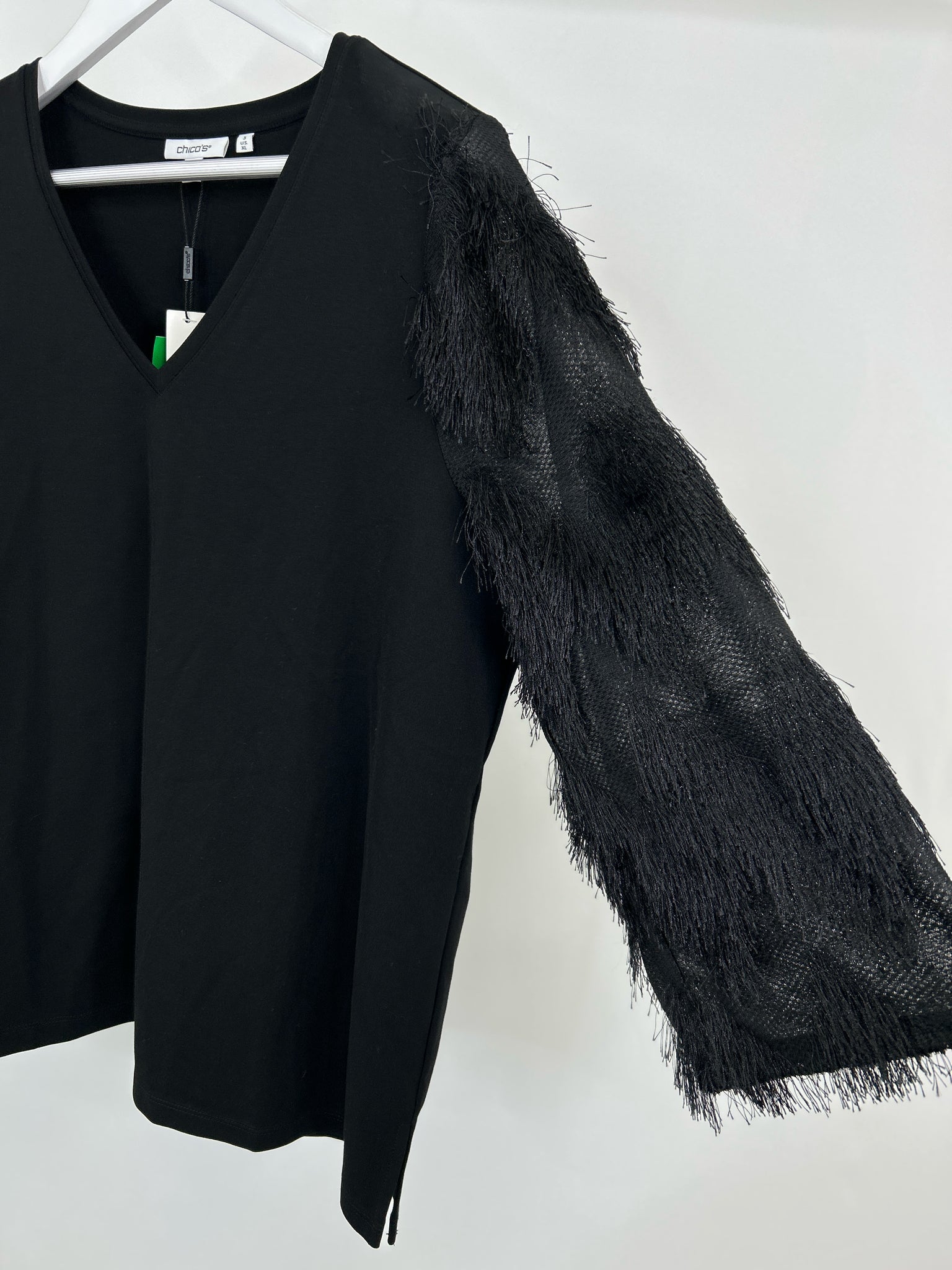 CHICO'S Size XL Black Women Top