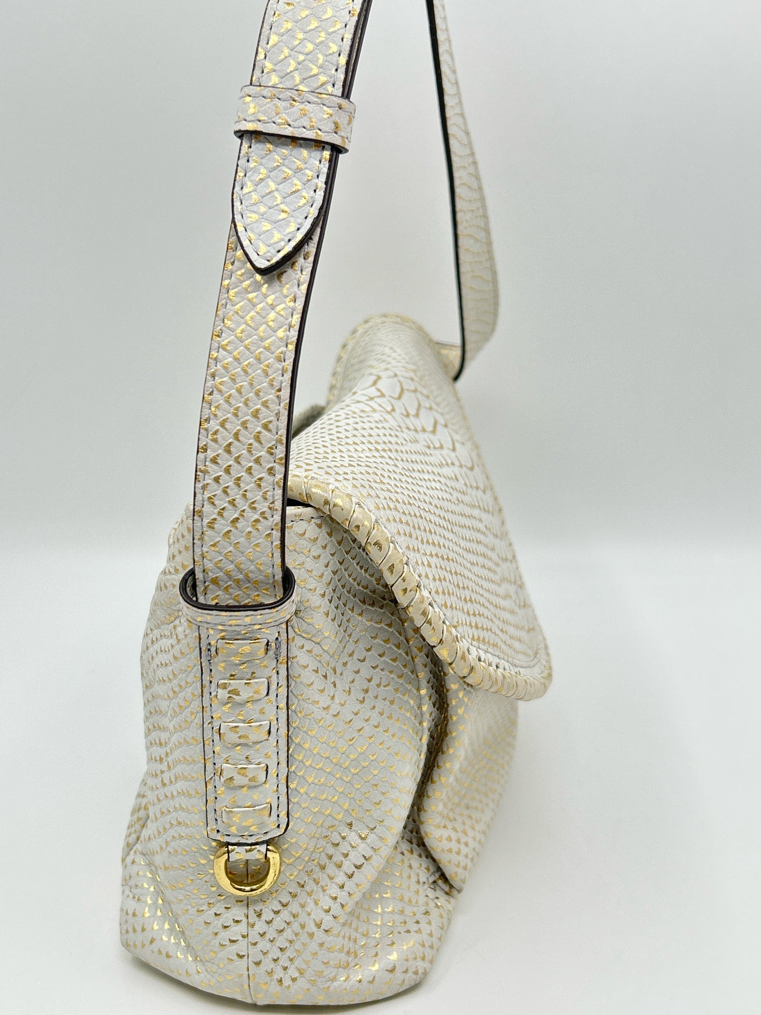 AIMEE KESTENBERG WHITE AND GOLD Women Purse