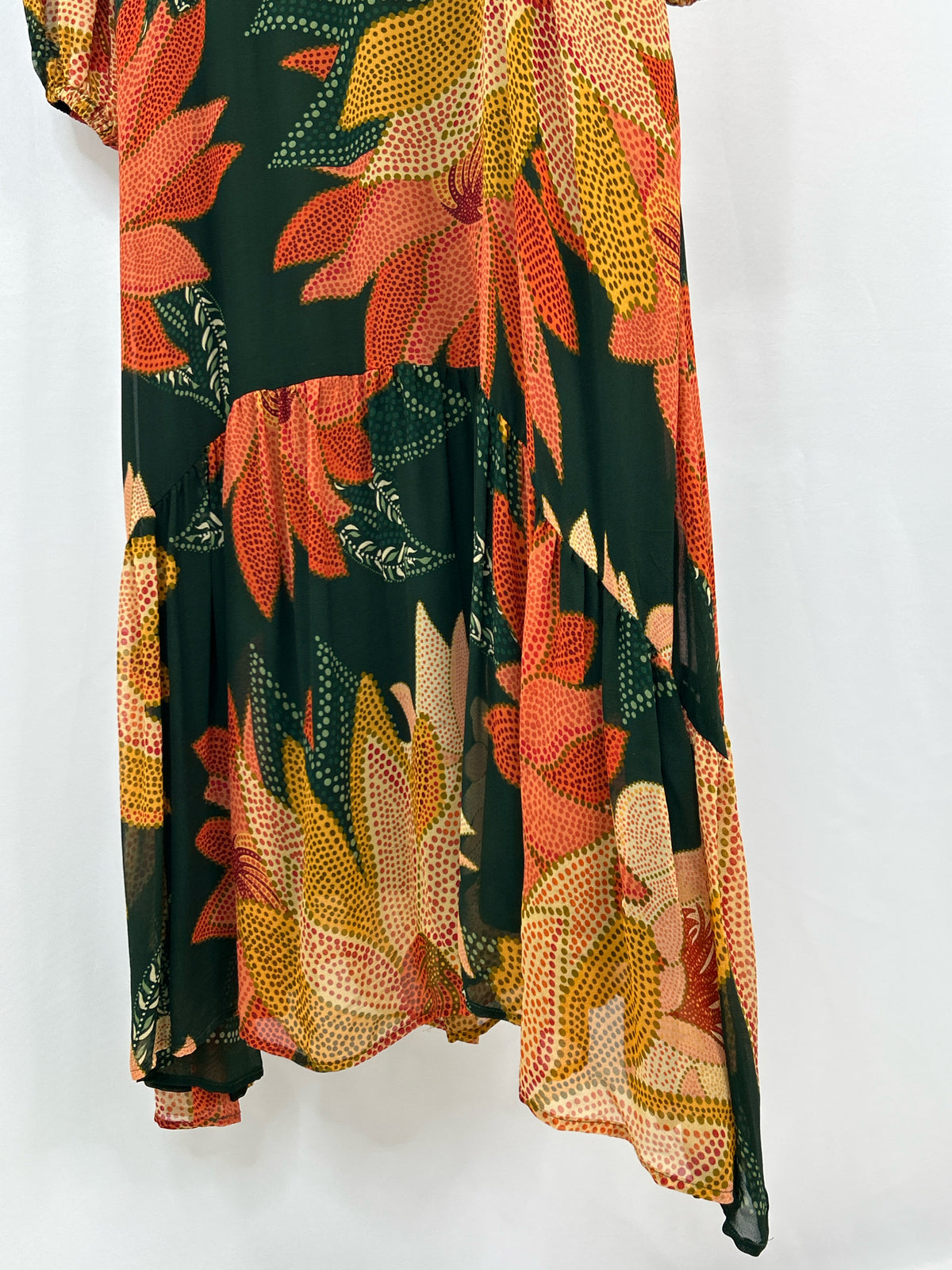 FARM RIO Size L Green and orange Women Dress