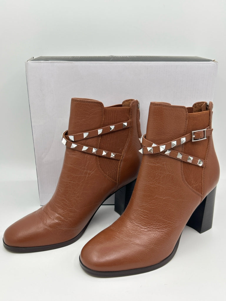 NINE WEST Women Size 8M Brown Booties NIB