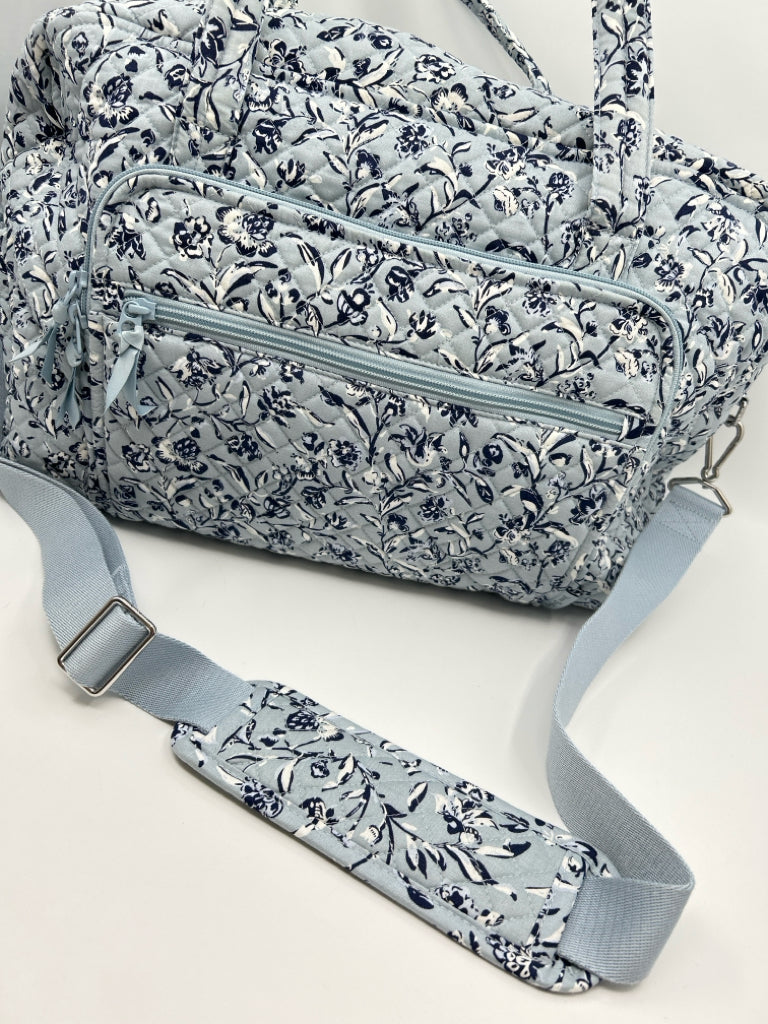 VERA BRADLEY Blue Floral Tote Duffle Set