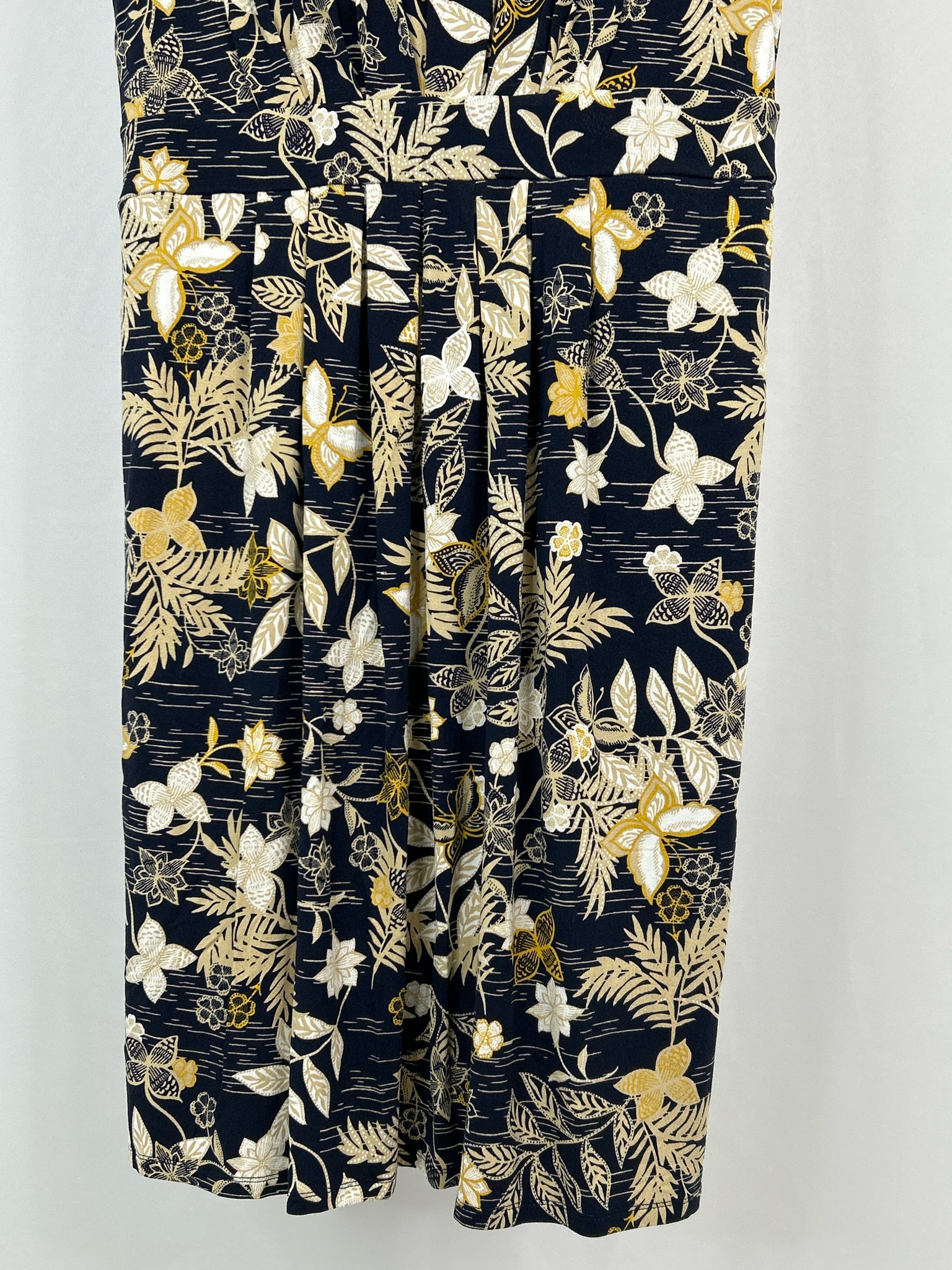 CHICO'S Size 8/10 Navy Print Women's Dress
