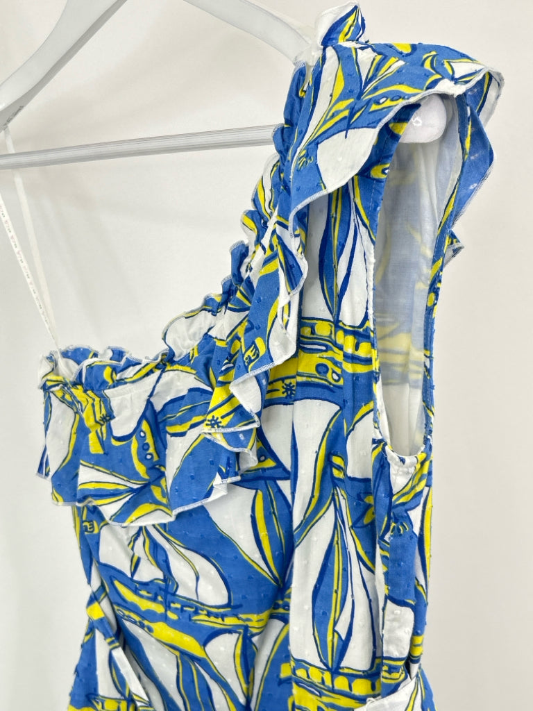 LILLY PULITZER Size S Blue Print Women's Top
