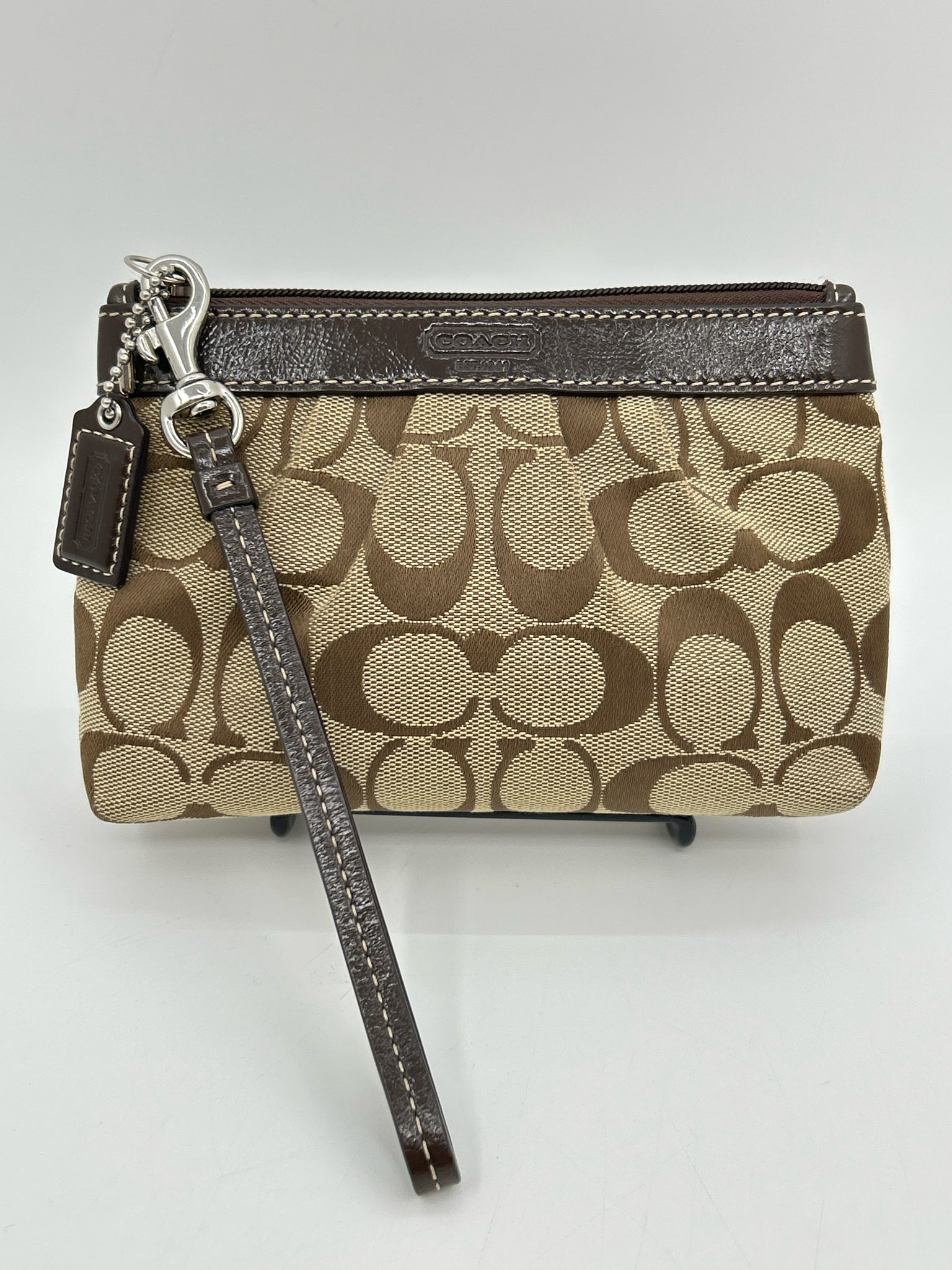 Coach BROWN MONOGRAM Women Wristlet