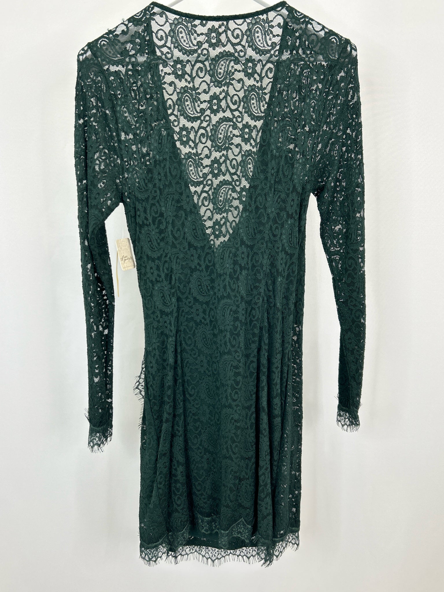 FREE PEOPLE Size L Green Women Dress