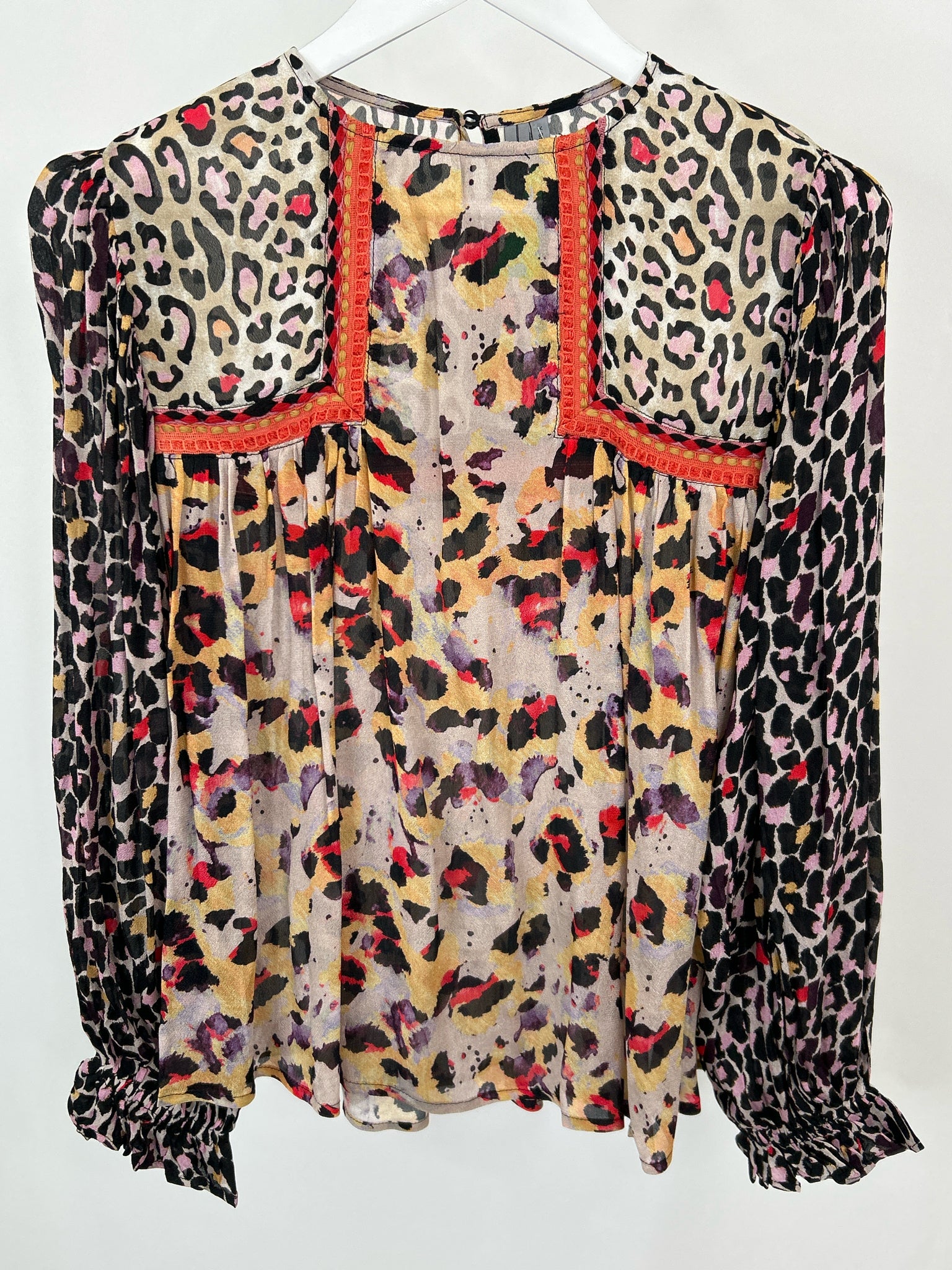 BL^NK LONDON Size XS Black and Lilac Women Top