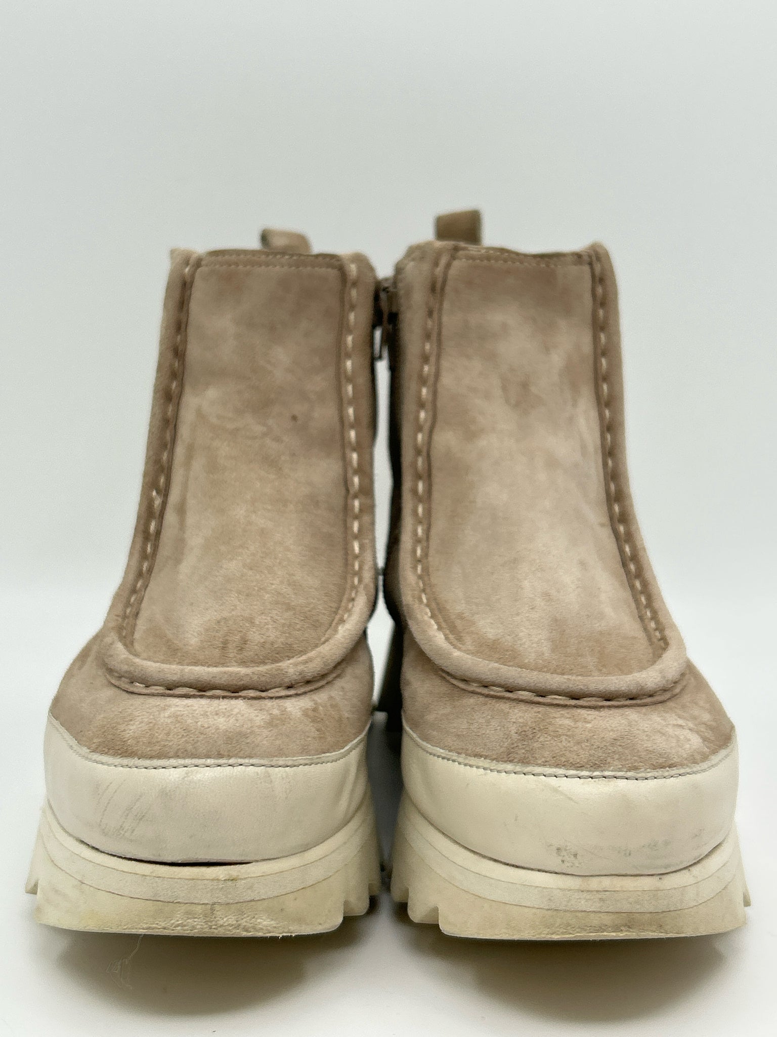 SOFTWAVES Size 39 Taupe Women Booties