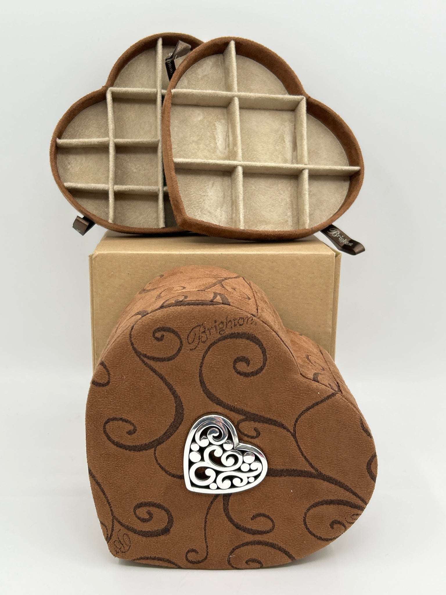 BRIGHTON NWT Brown Jewelry Box/Holder