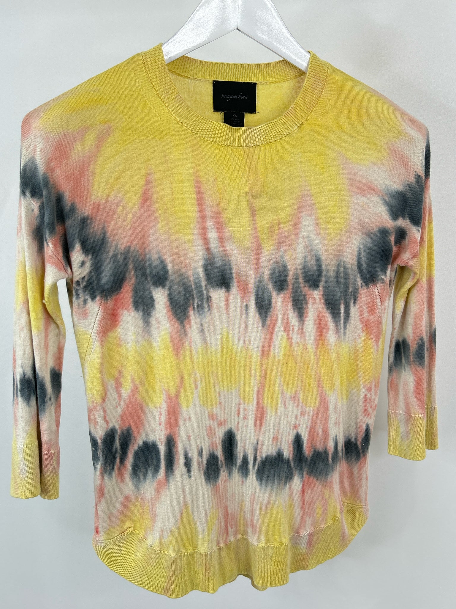 MAGASCHONI Size XS Yellow Print Women Sweater