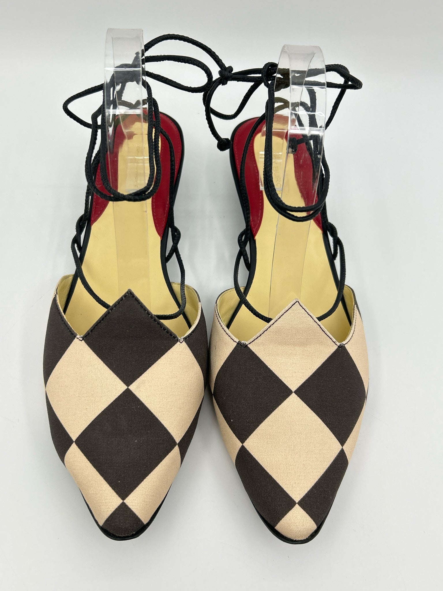 TORY BURCH Size 11 BROWN AND BEIGE Women Flats