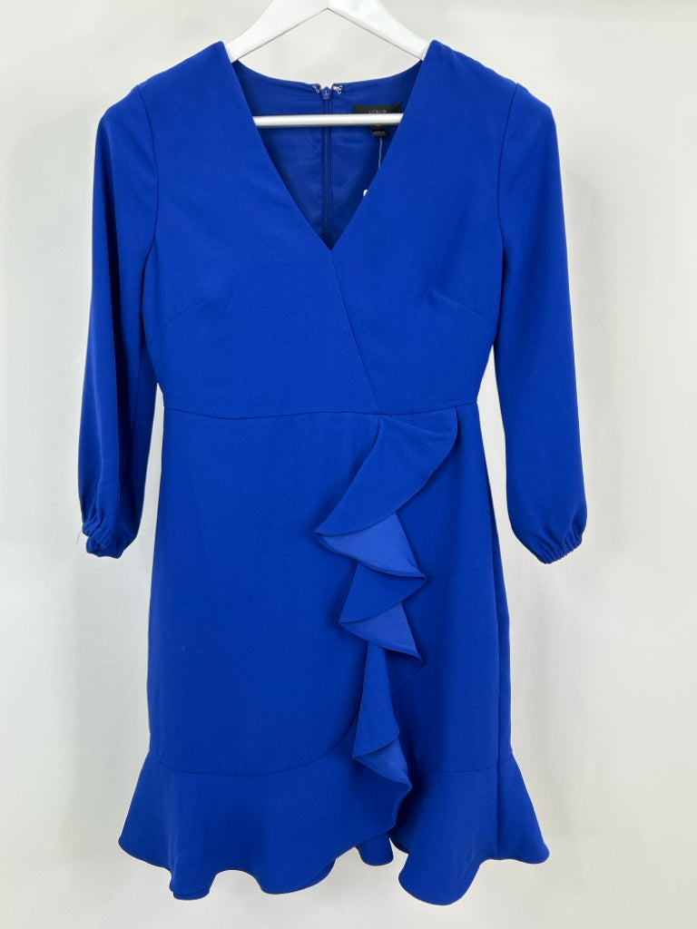 J CREW Size 4P Royal Blue Women's Dress