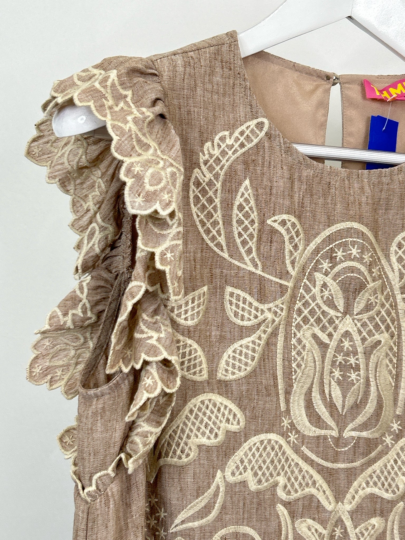 THML Size M Light Brown Women Dress