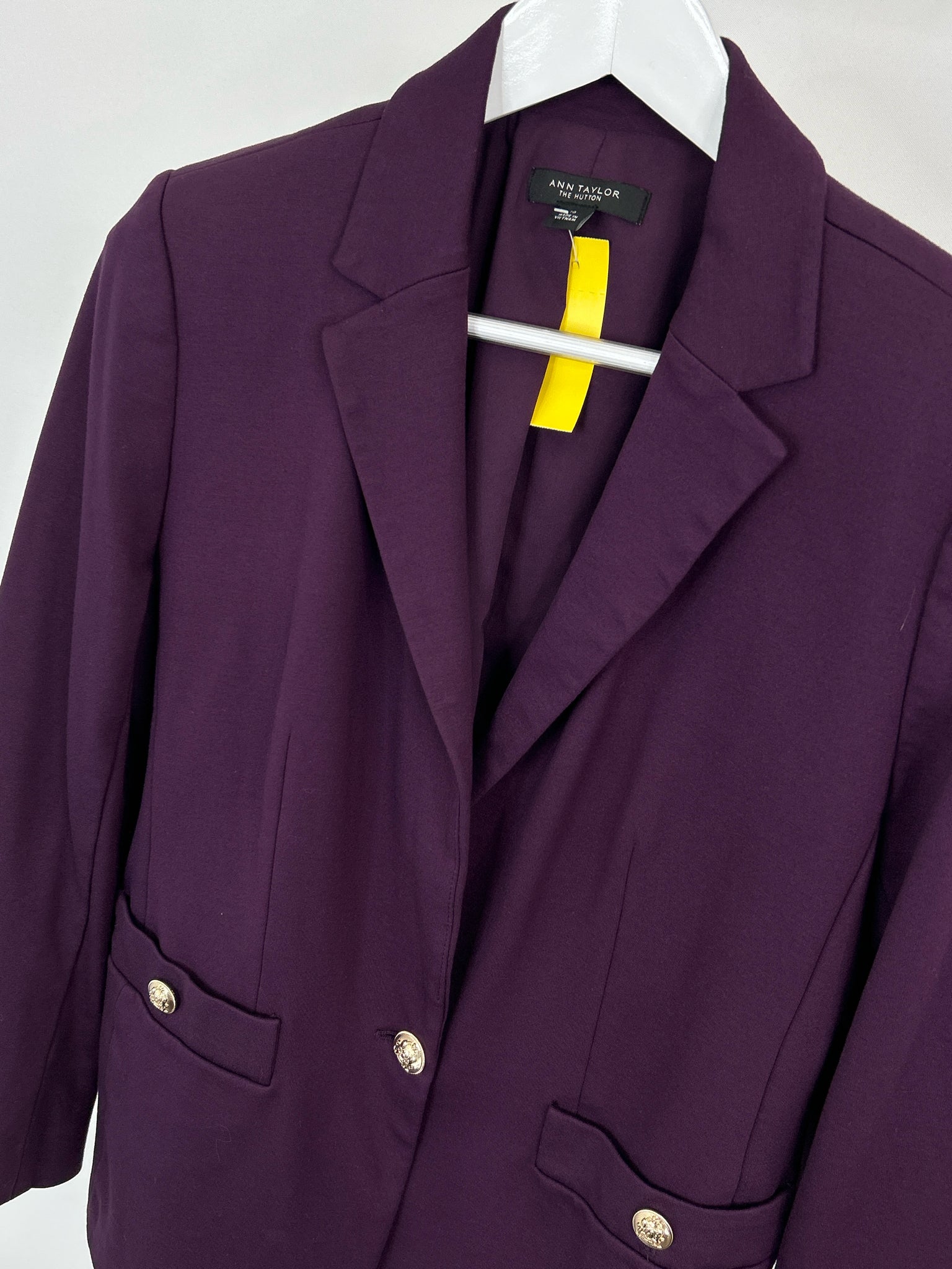 ANN TAYLOR Size 10 Purple Women Blazer
