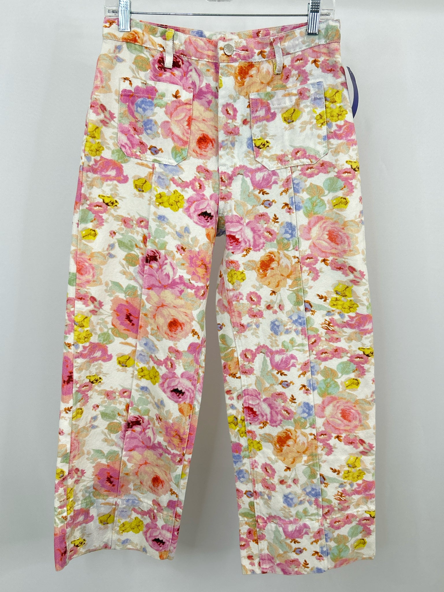 ENTRO Size M pastel print Women Pants
