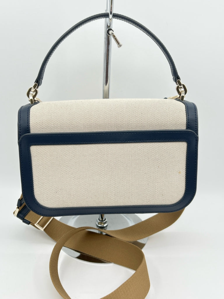 KATE SPADE Navy & Beige Audrey Flap Purse