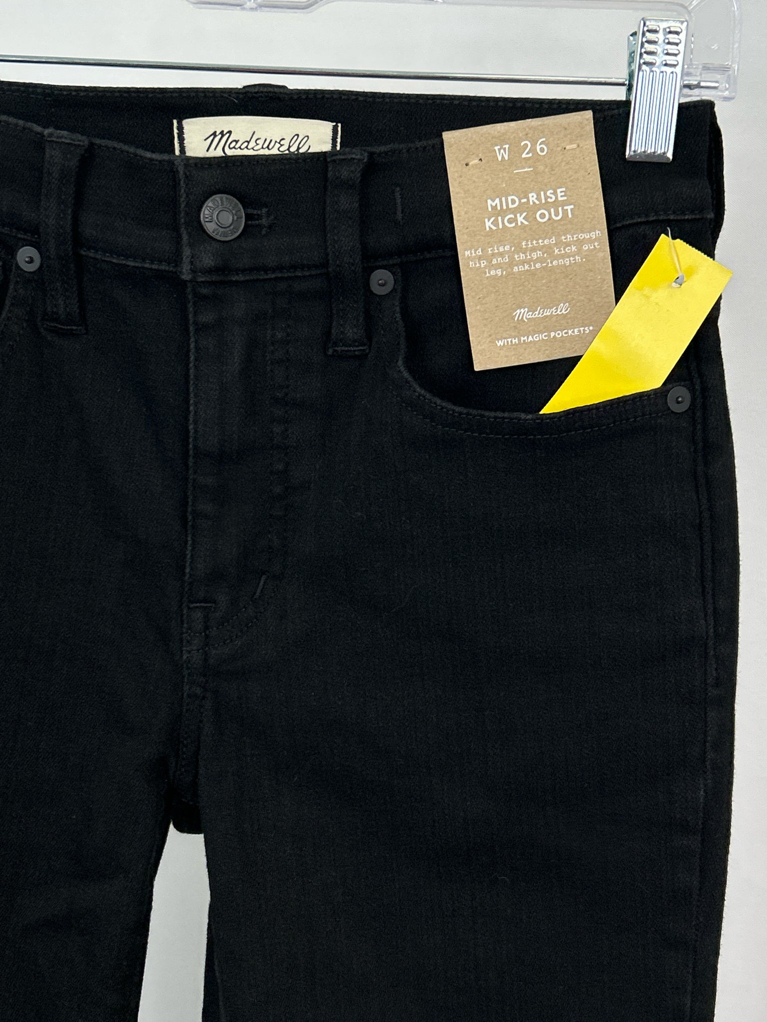 MADEWELL Size 26/2 BLACK DENIM Women jeans