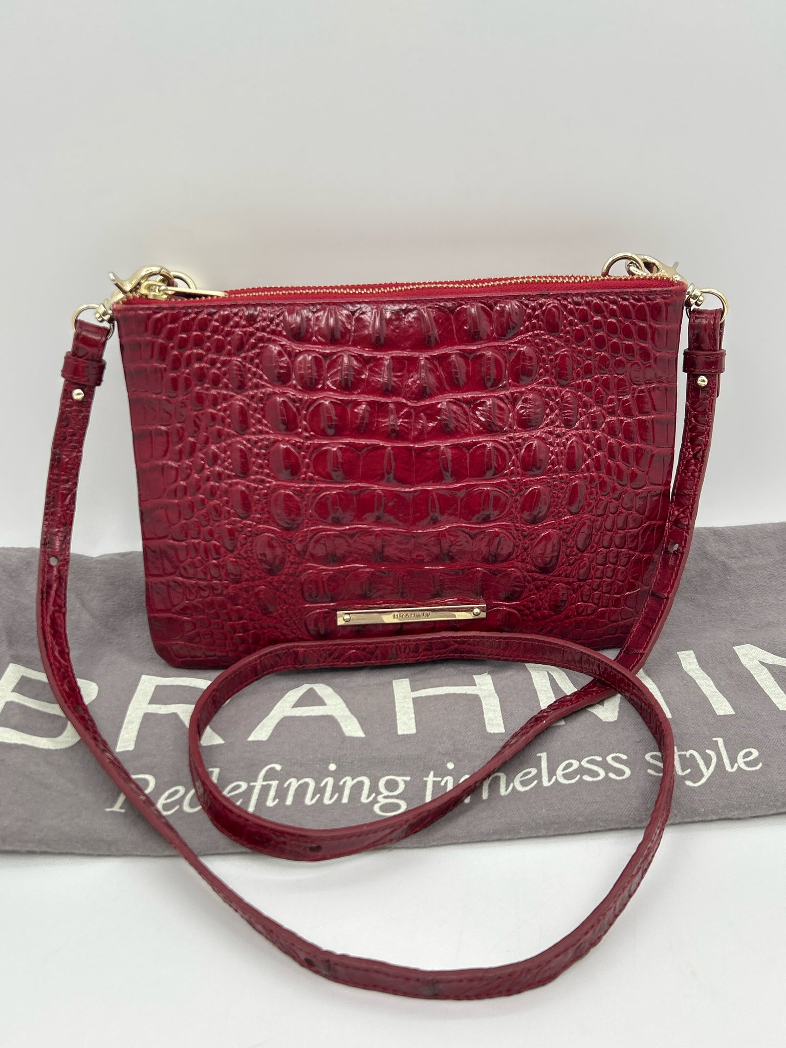 BRAHMIN DARK RED Women Purse