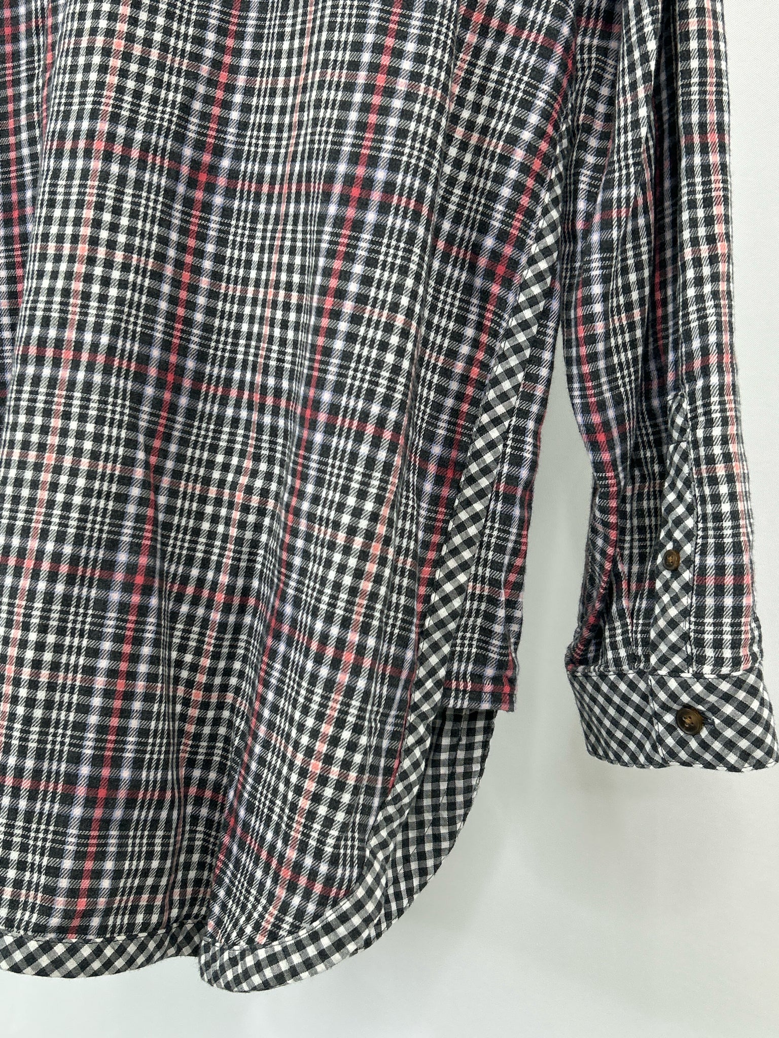 J JILL Size L GREY PLAID Women Shirt