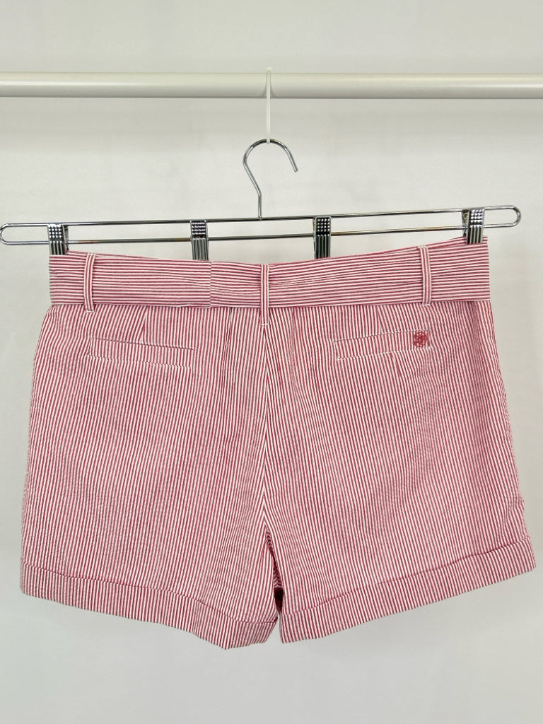 LAUREN JAMES Size XL Red Striped Women's Shorts