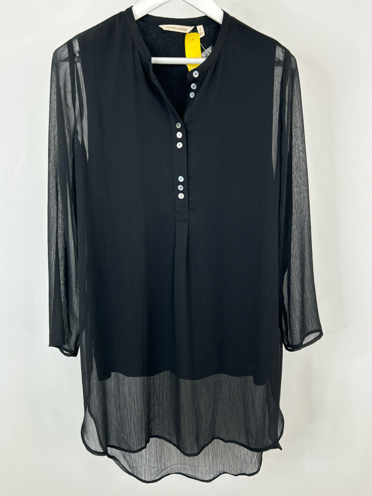 SOFT SURROUNDINGS NWOT Size L Black Women Tunic