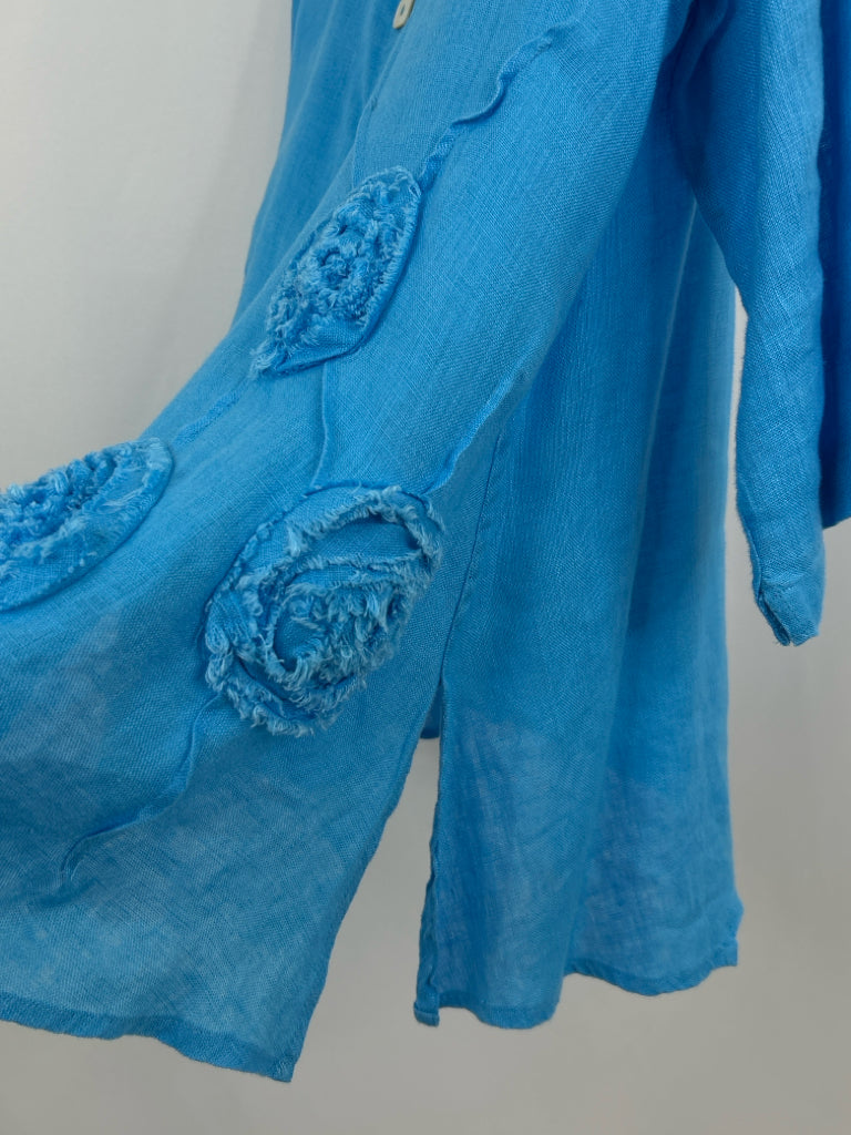 Ali Miles Size XL Blue Women's Shirt