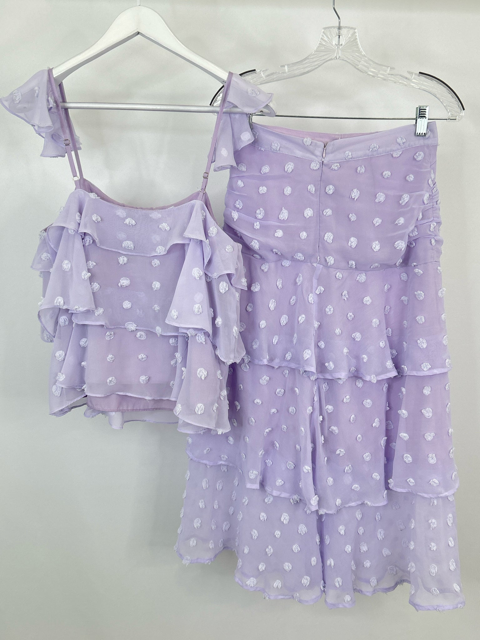 ENDLESS ROSE Size S Lilac Women 2-Piece w/skirt