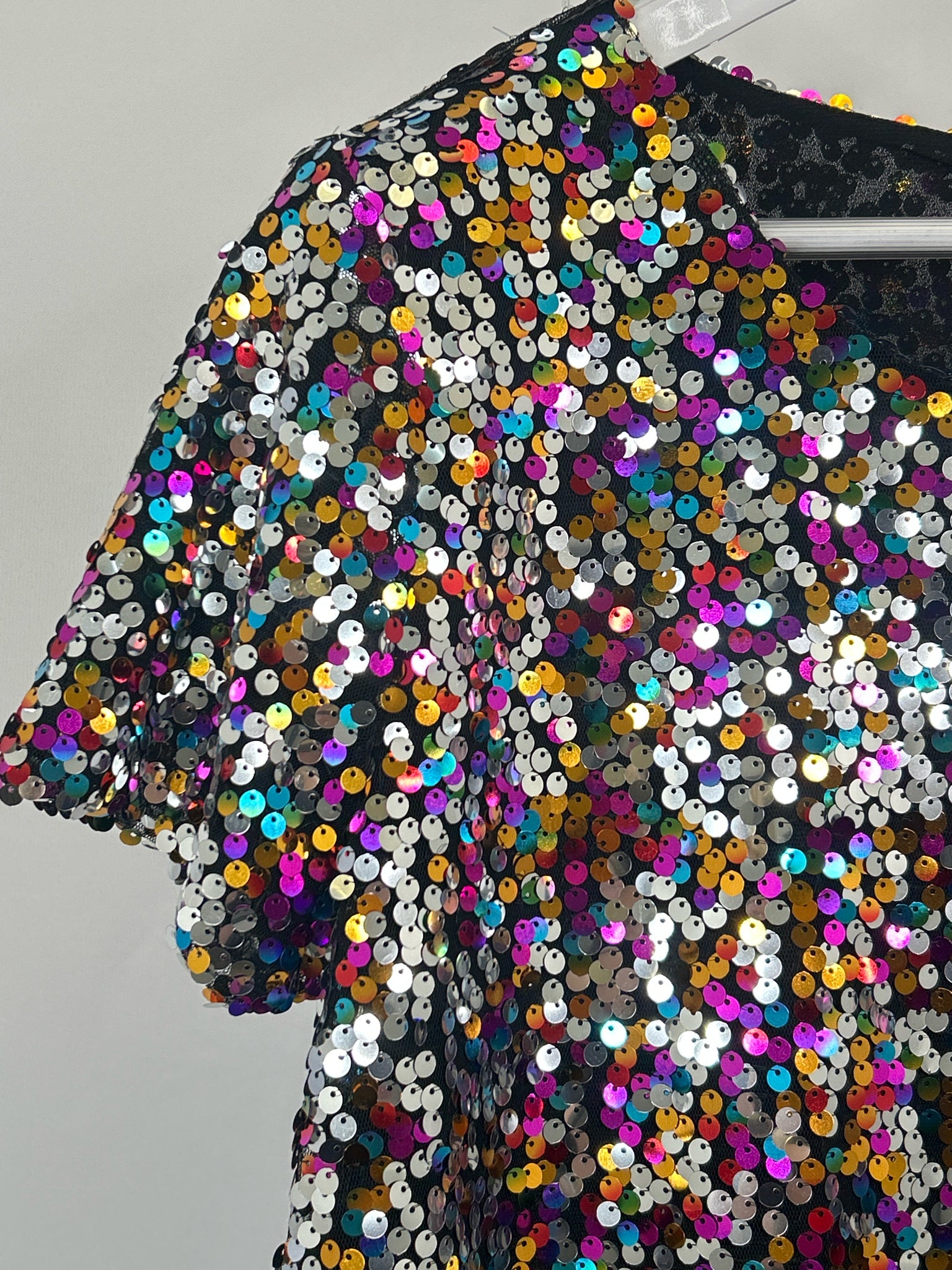 INC Size L Black multi color Women Top