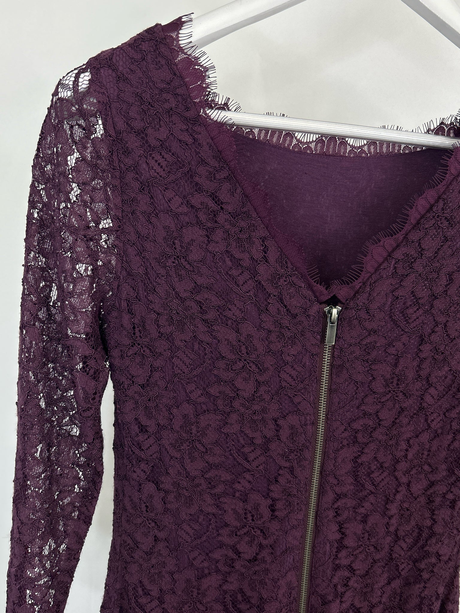 DIANE VON FURSTENBERG Size 8 Plum Women Dress