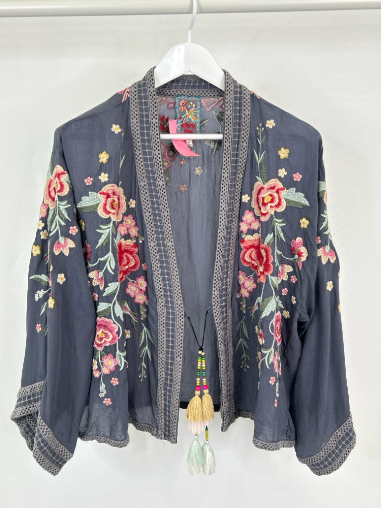 JOHNNY WAS Size M Grey Women's Kimono