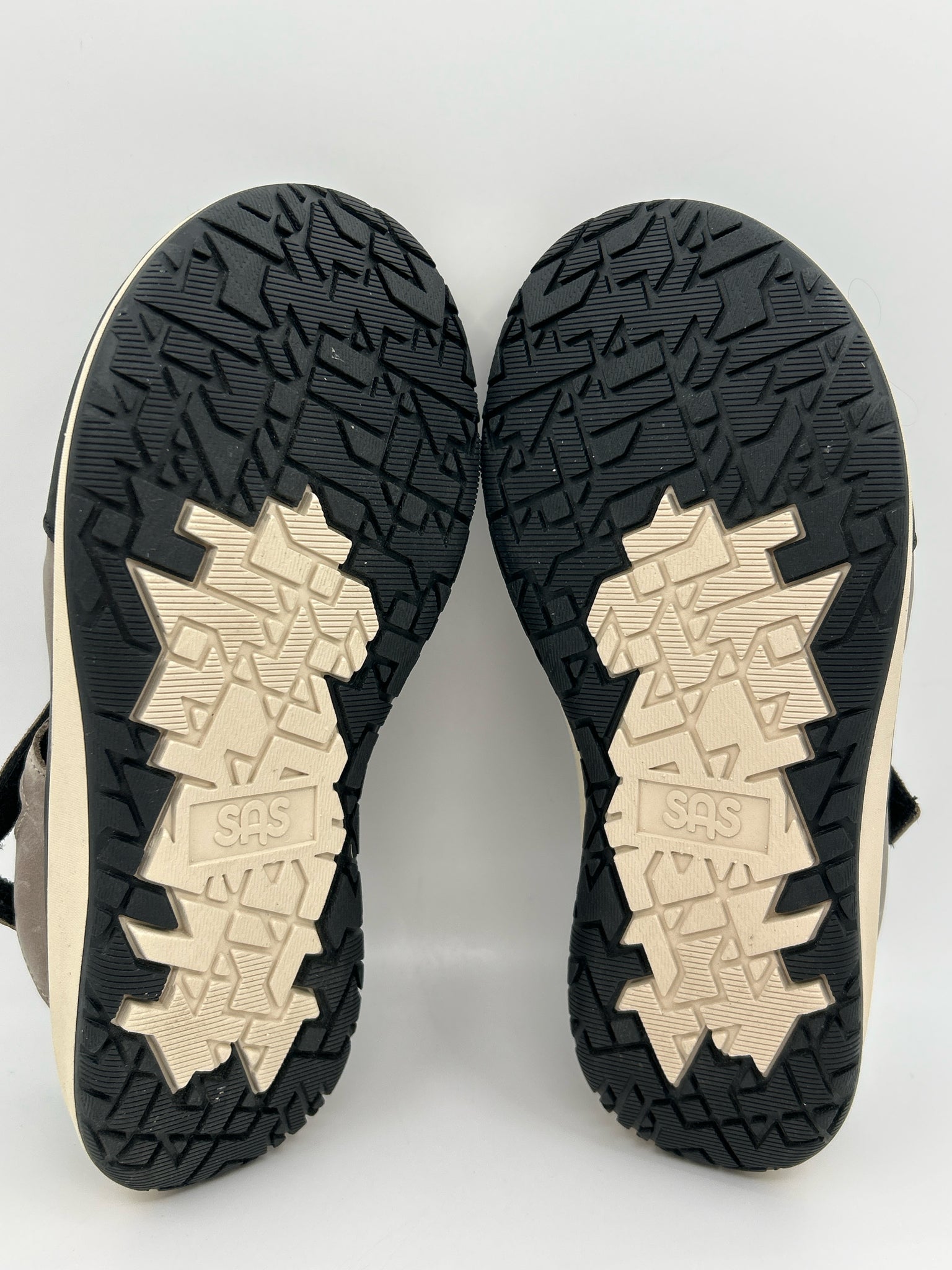 SAS Size 10WW BLACK & TAUPE Women Sandal