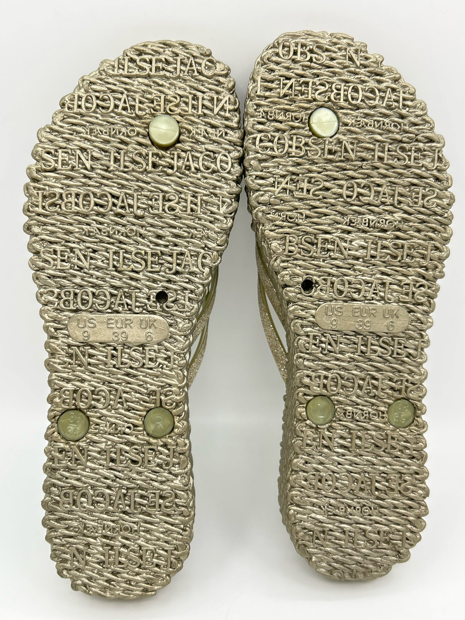 ILSE JACOBSEN Size 9 OLIVE Women Flip flops