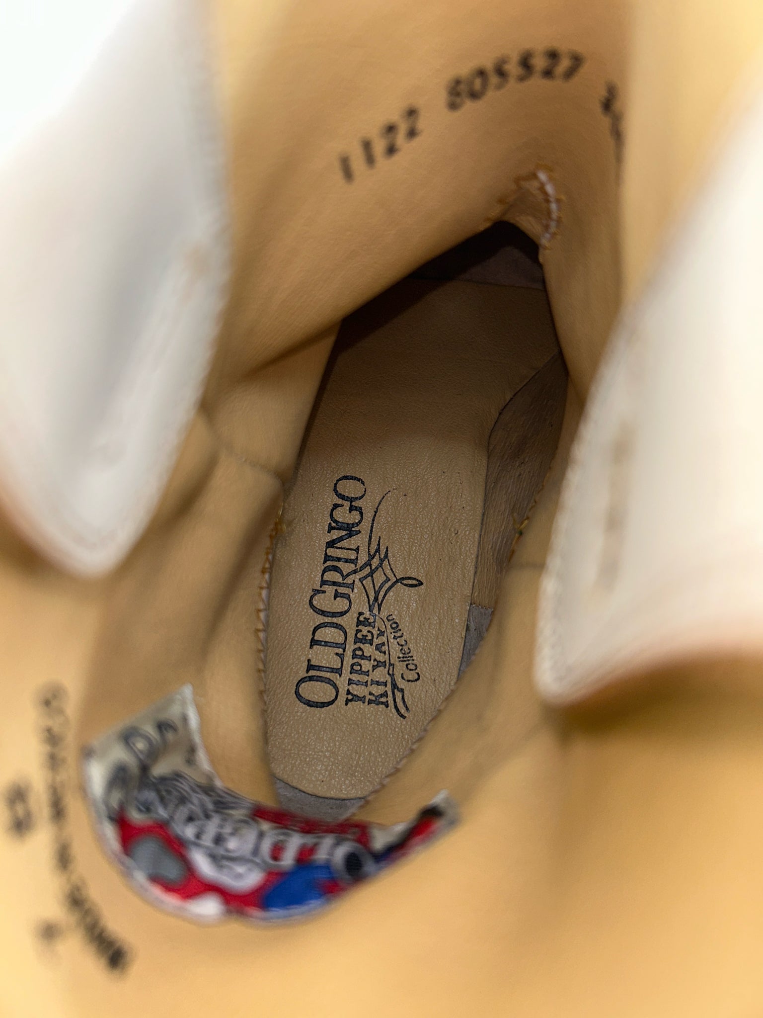 OLD GRINGO Size 7B CREAM AND BROWN Women Boots