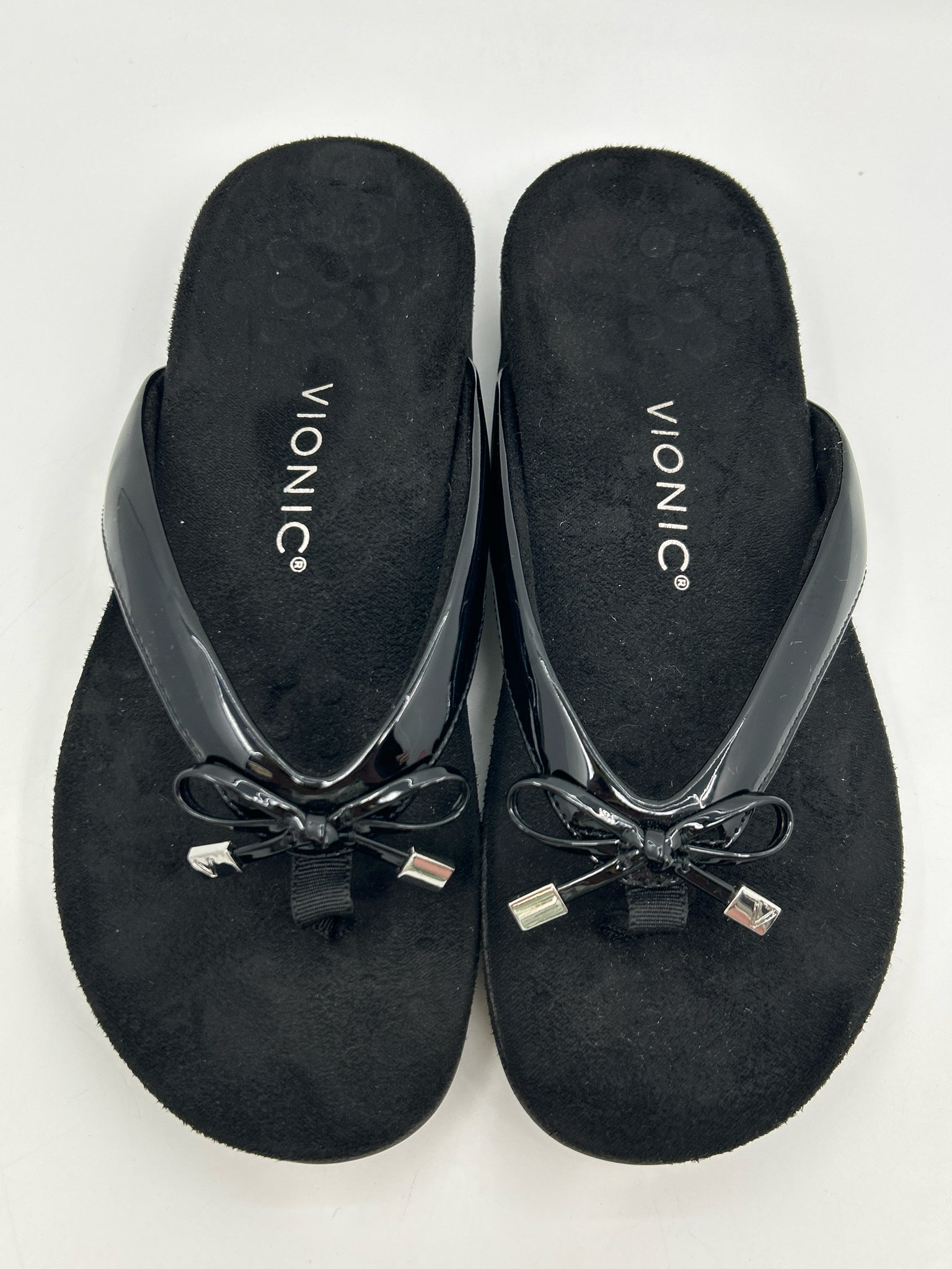 VIONIC Size 7 Black Women Sandal