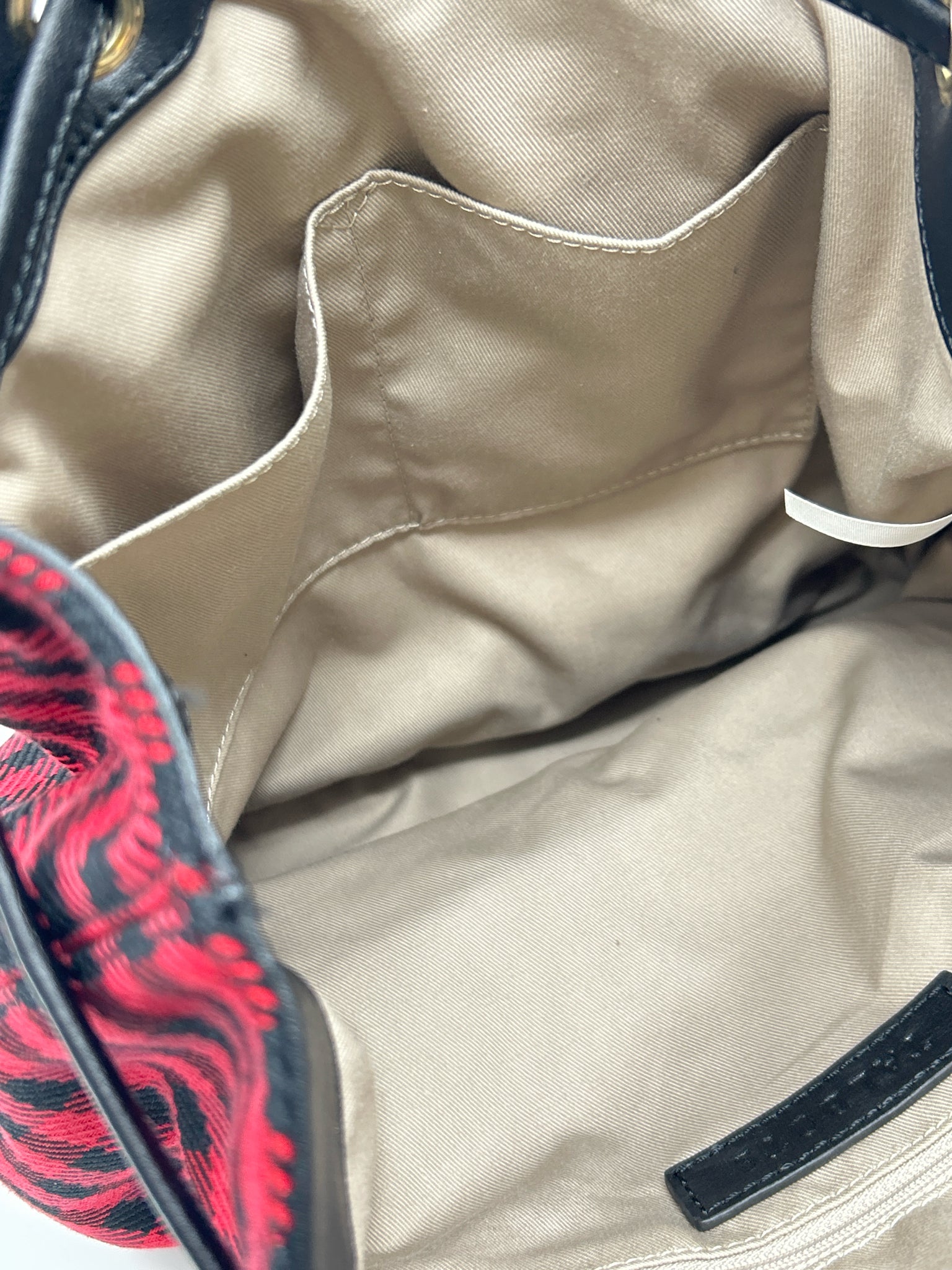 TALBOTS Red & Black Women Tote