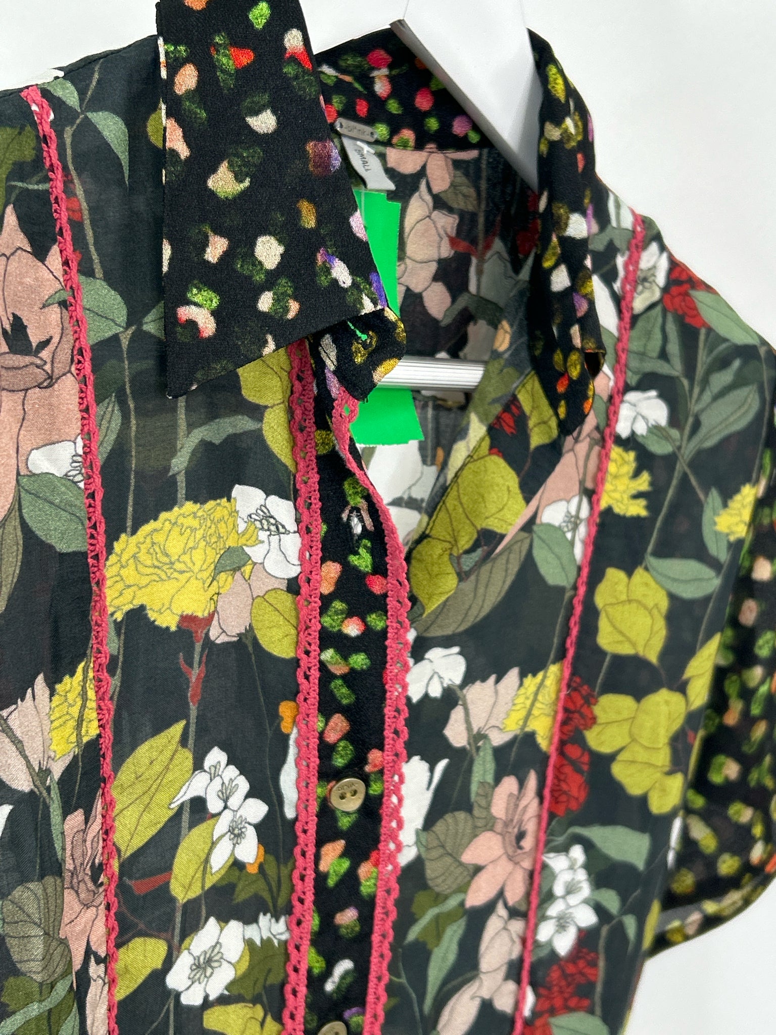 BL^NK LONDON Size S Black Floral Women Dress